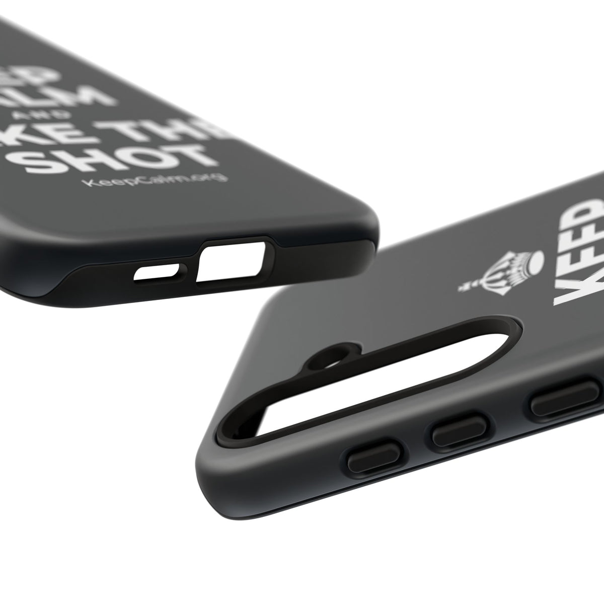 KEEP CALM AND TAKE THE SHOT Phone Case (Dark)