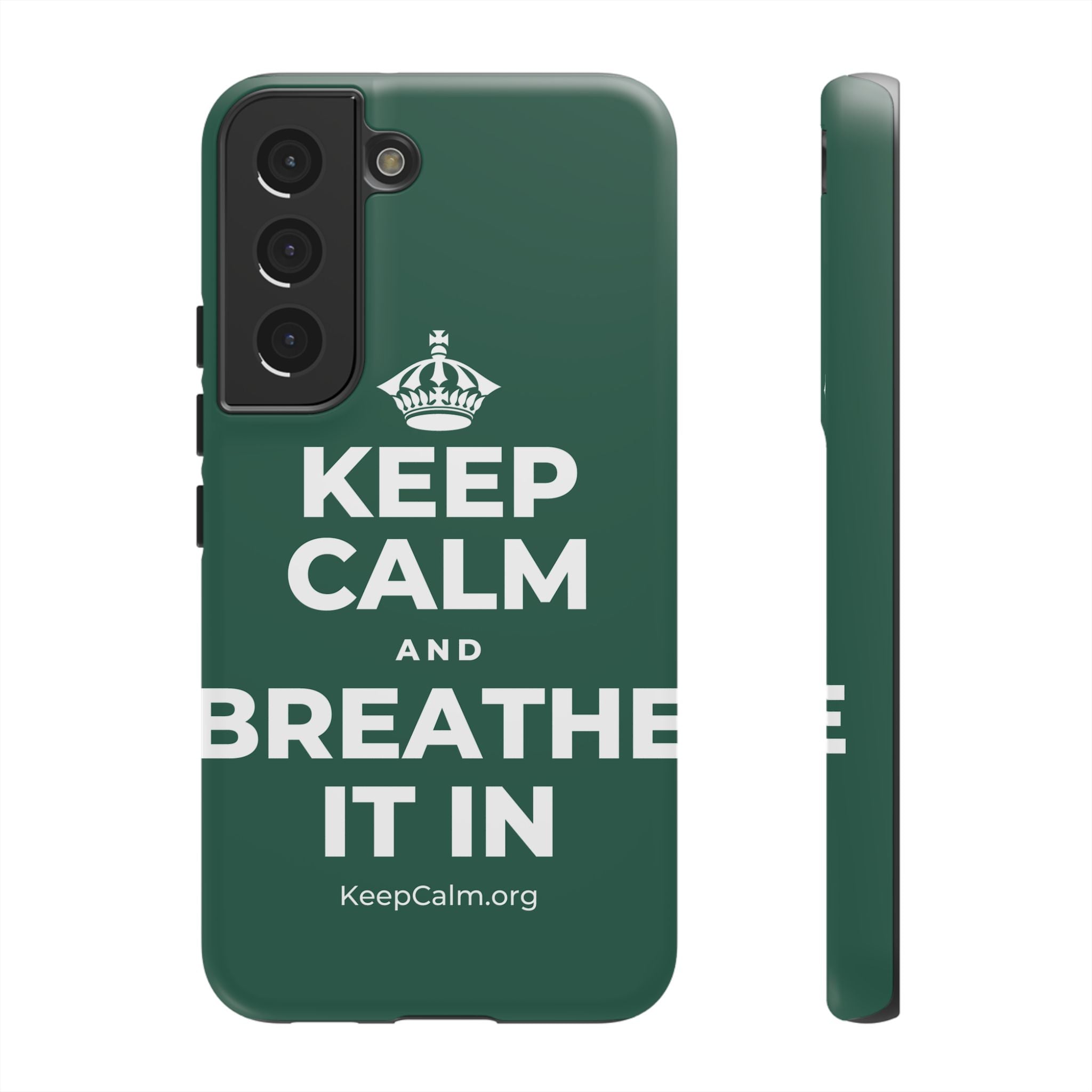 KEEP CALM AND BREATHE IT IN Phone Case