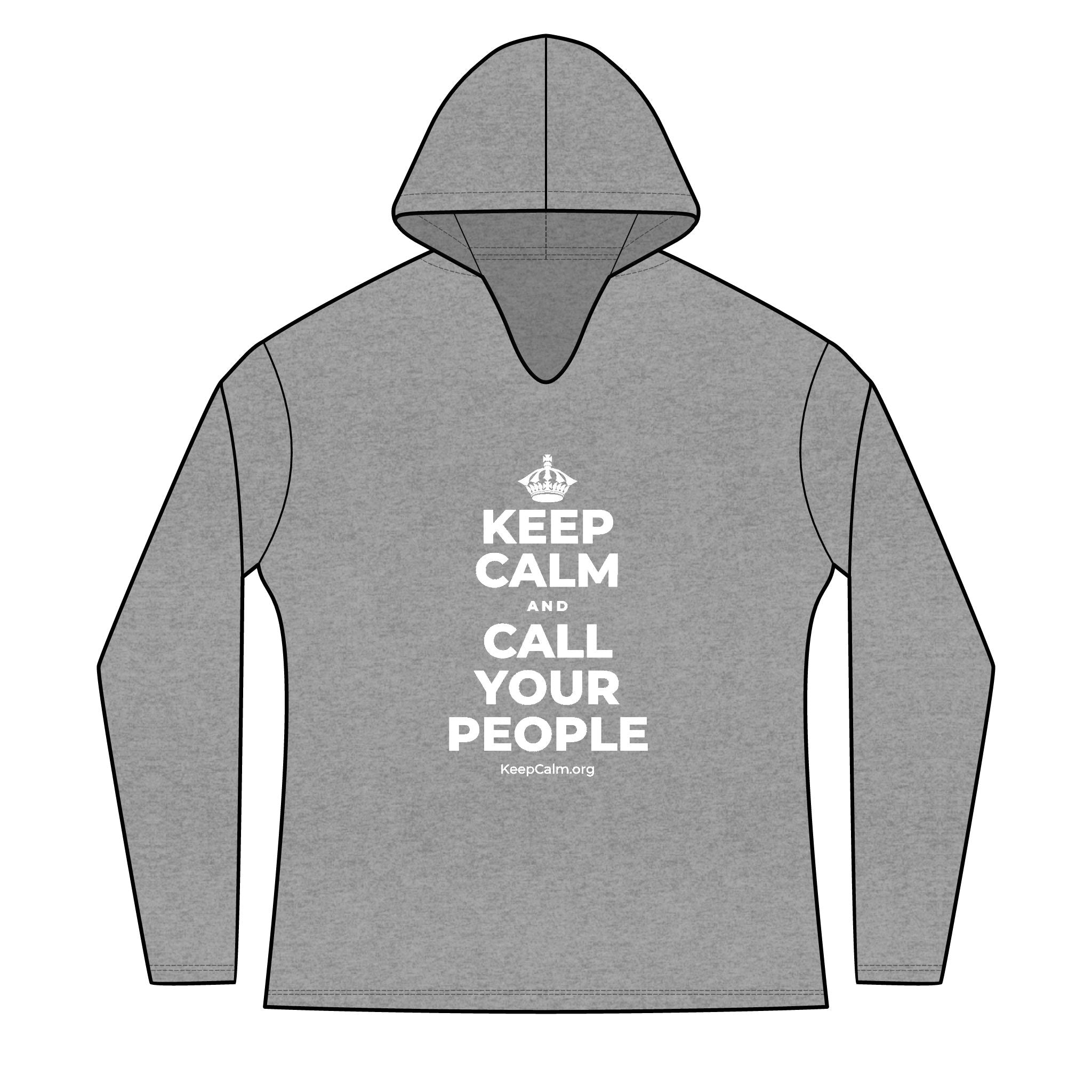 KEEP CALM AND CALL YOUR PEOPLE Women's Long Sleeve Hoodie