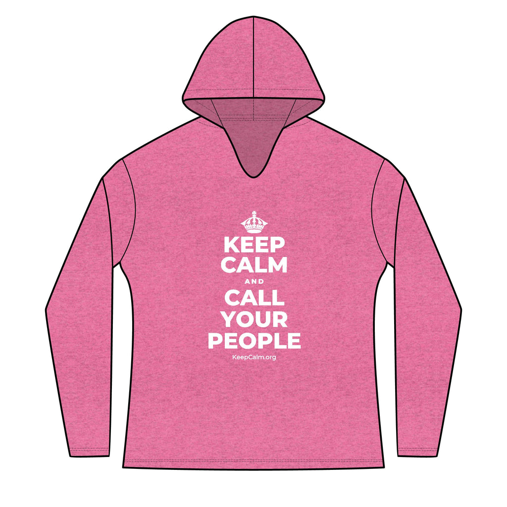 KEEP CALM AND CALL YOUR PEOPLE Women's Long Sleeve Hoodie
