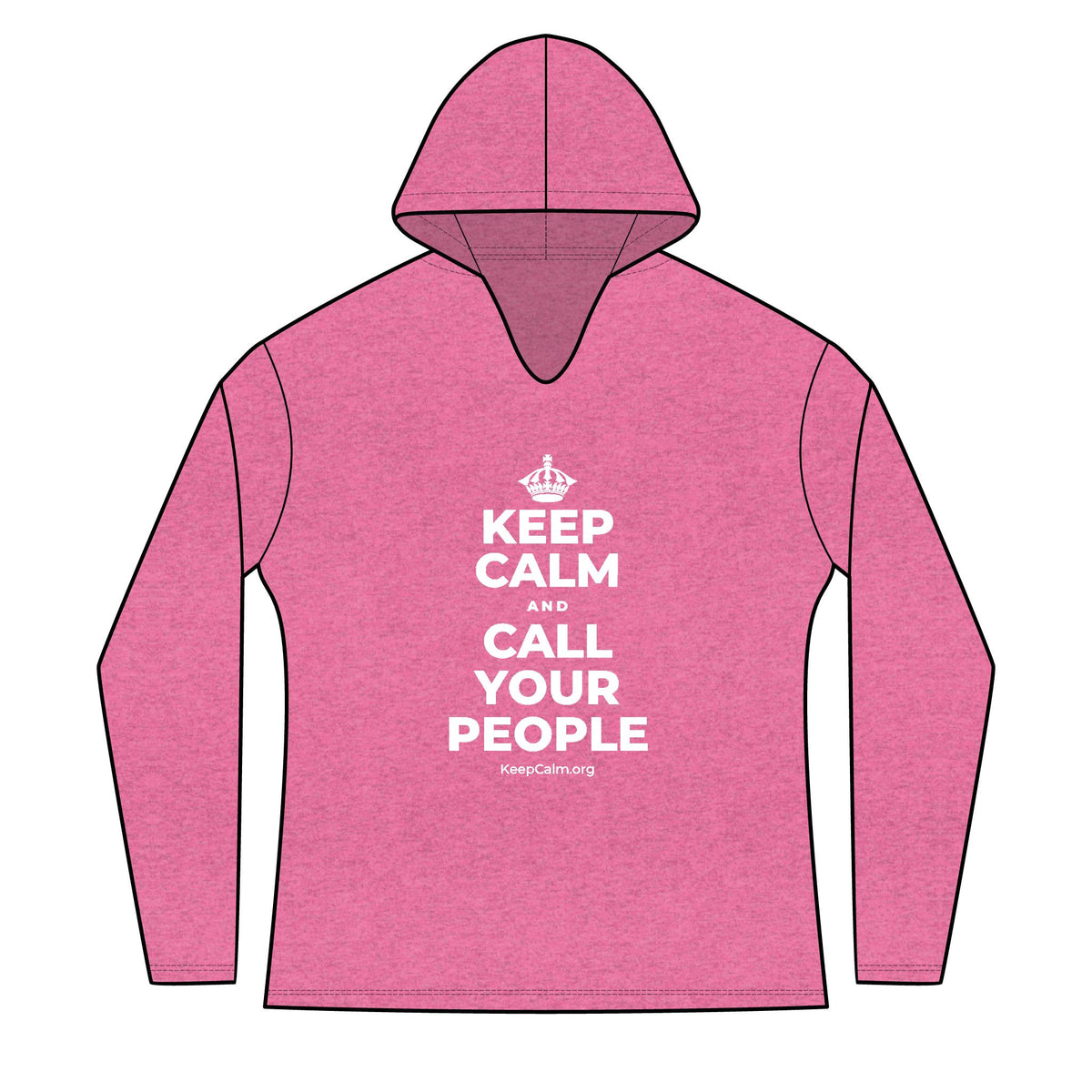 KEEP CALM AND CALL YOUR PEOPLE Women's Long Sleeve Hoodie
