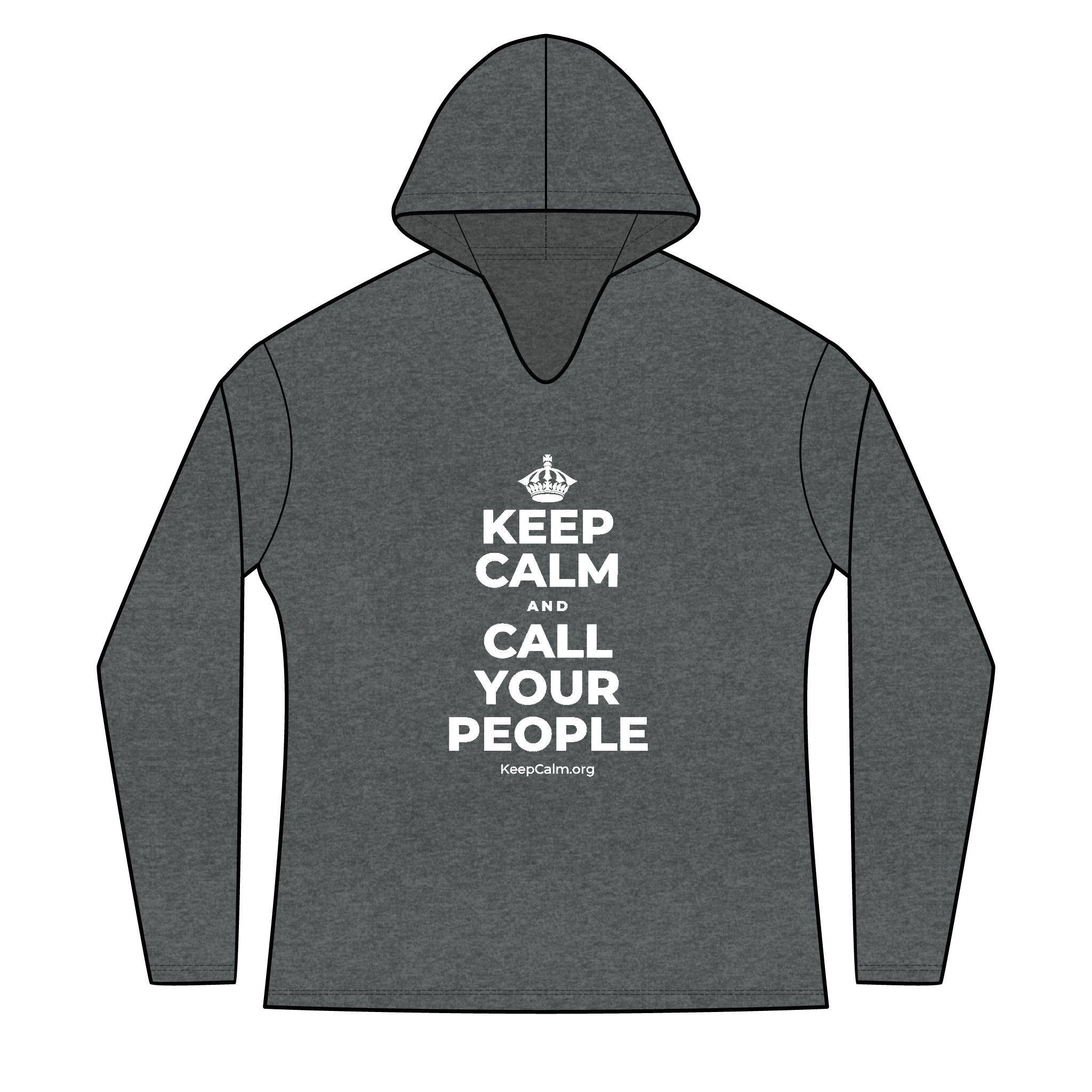 KEEP CALM AND CALL YOUR PEOPLE Women's Long Sleeve Hoodie