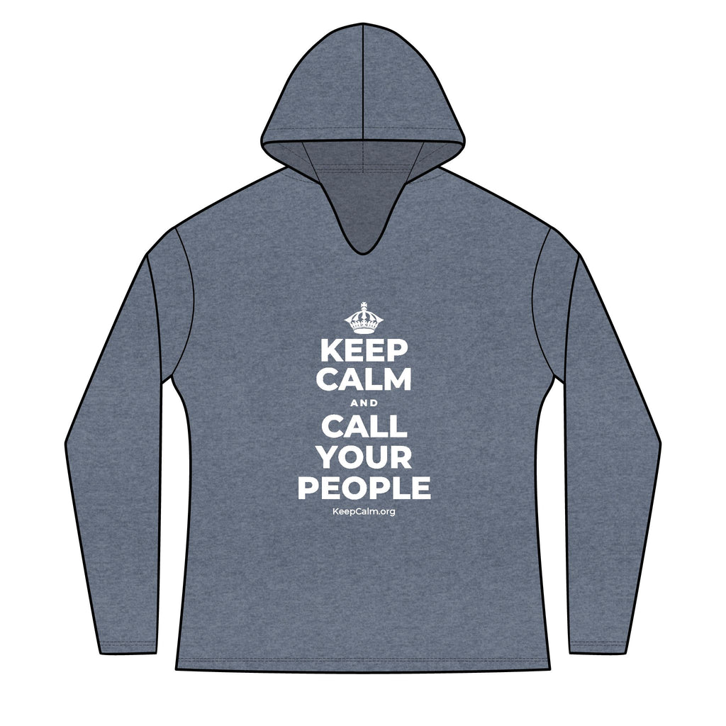 KEEP CALM AND CALL YOUR PEOPLE Women's Long Sleeve Hoodie