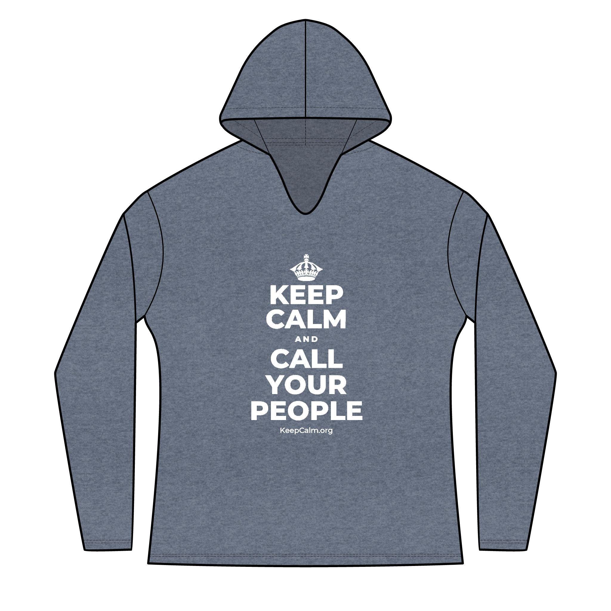 KEEP CALM AND CALL YOUR PEOPLE Women's Long Sleeve Hoodie