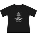 KEEP CALM Y DEJA ATRÁS LAS VIEJAS CARGAS Women's Raglan Tee
