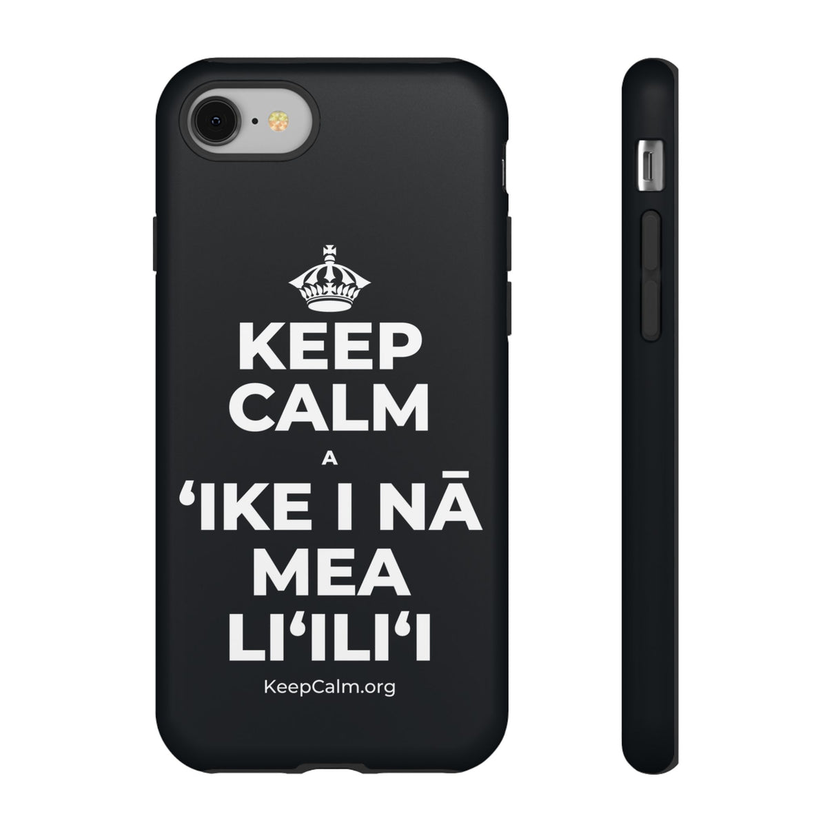 KEEP CALM A ʻIKE I NĀ MEA LIʻILIʻI Phone Case (Dark)