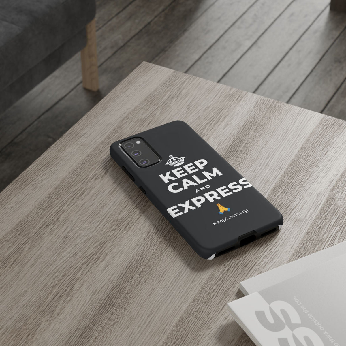 KEEP CALM AND EXPRESS 🙏 Phone Case (Dark)
