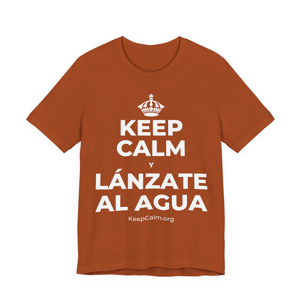 KEEP CALM Y LÁNZATE AL AGUA T-Shirt (Military Green–Autumn)