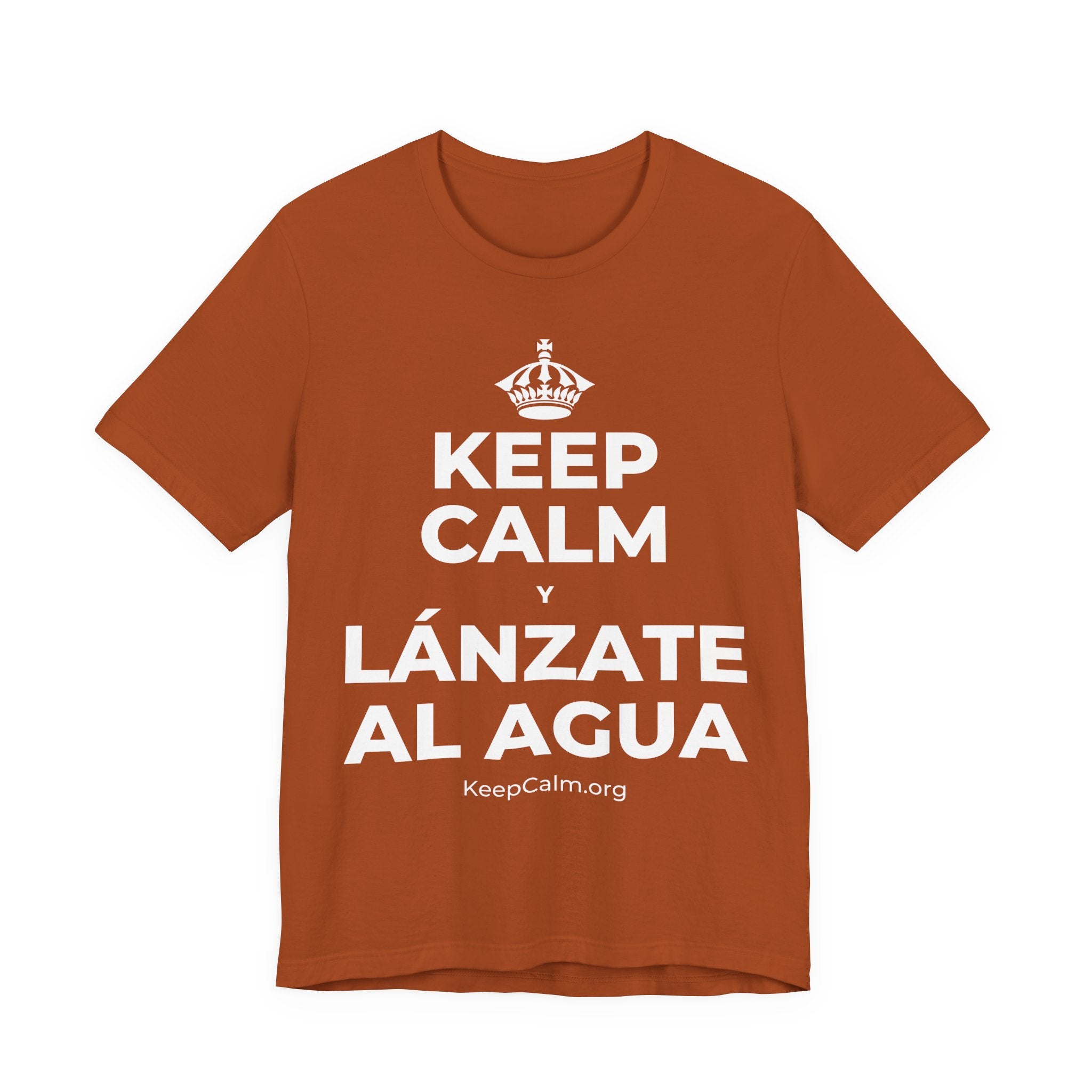 KEEP CALM Y LÁNZATE AL AGUA T-Shirt (Military Green–Autumn)