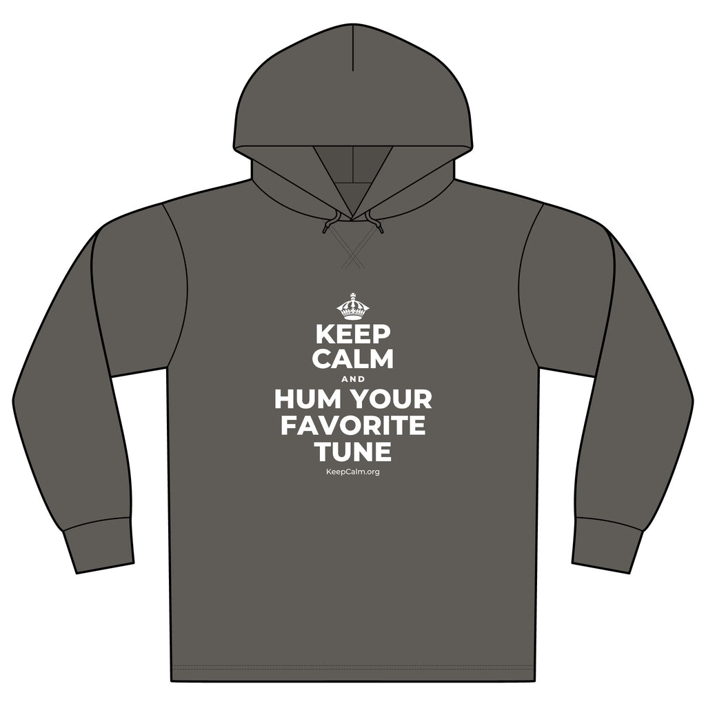 KEEP CALM AND HUM YOUR FAVORITE TUNE Organic Hoodie Tee