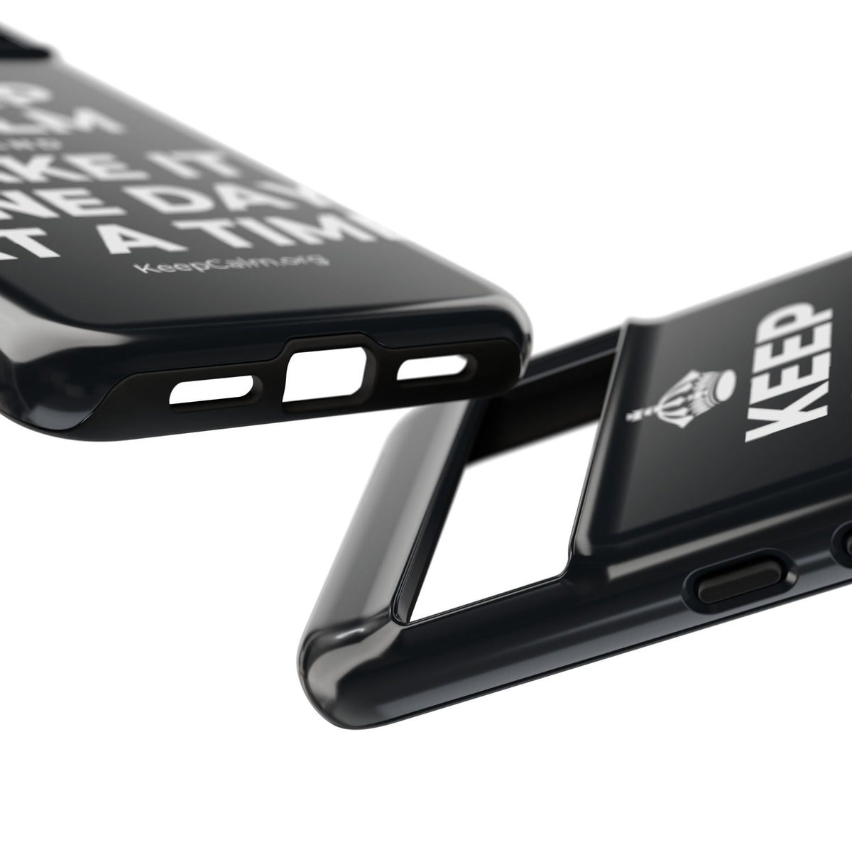 KEEP CALM AND TAKE IT ONE DAY AT A TIME Phone Case (Dark)