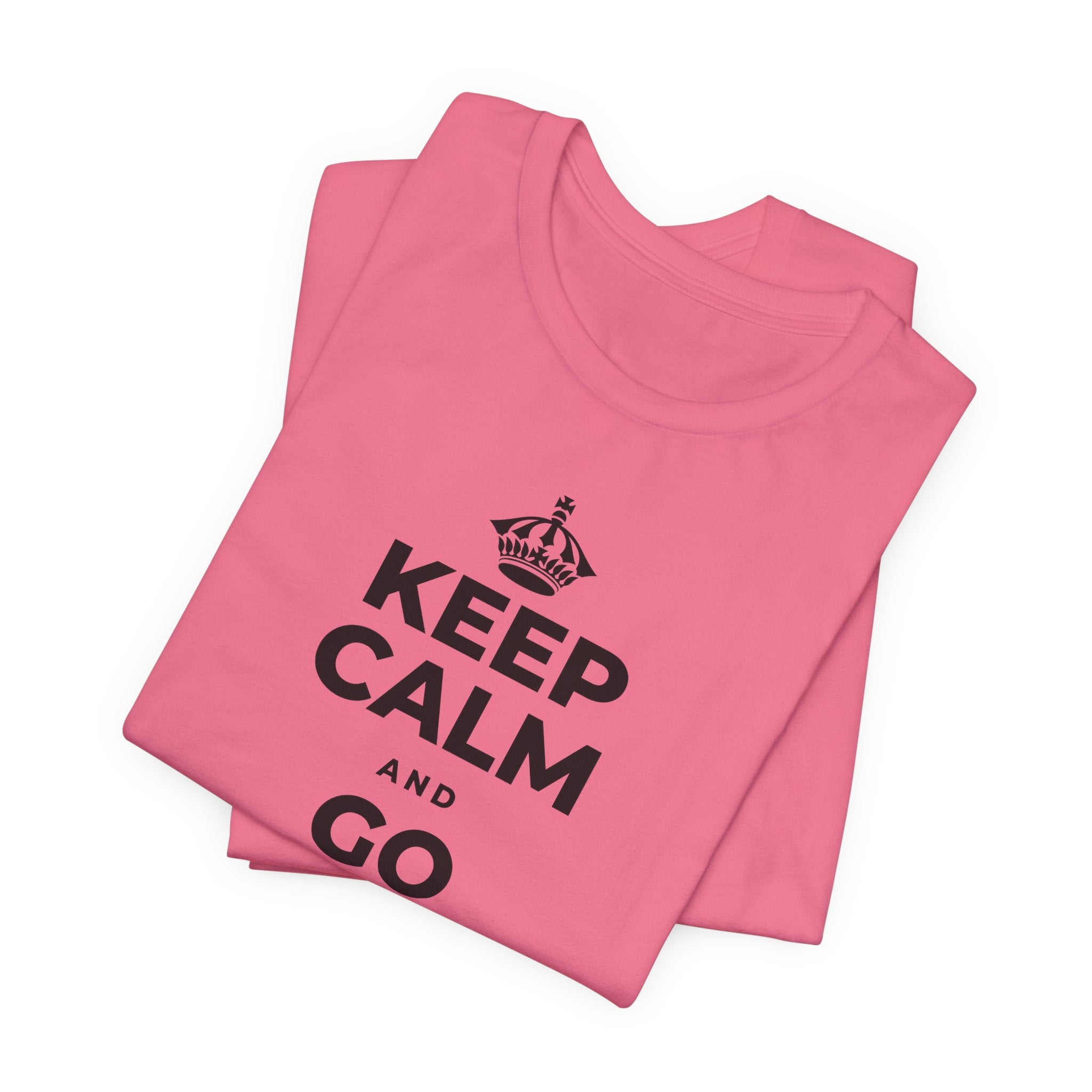 KEEP CALM AND GO GENTLE ON MONDAY T-Shirt (Military Green–Autumn)