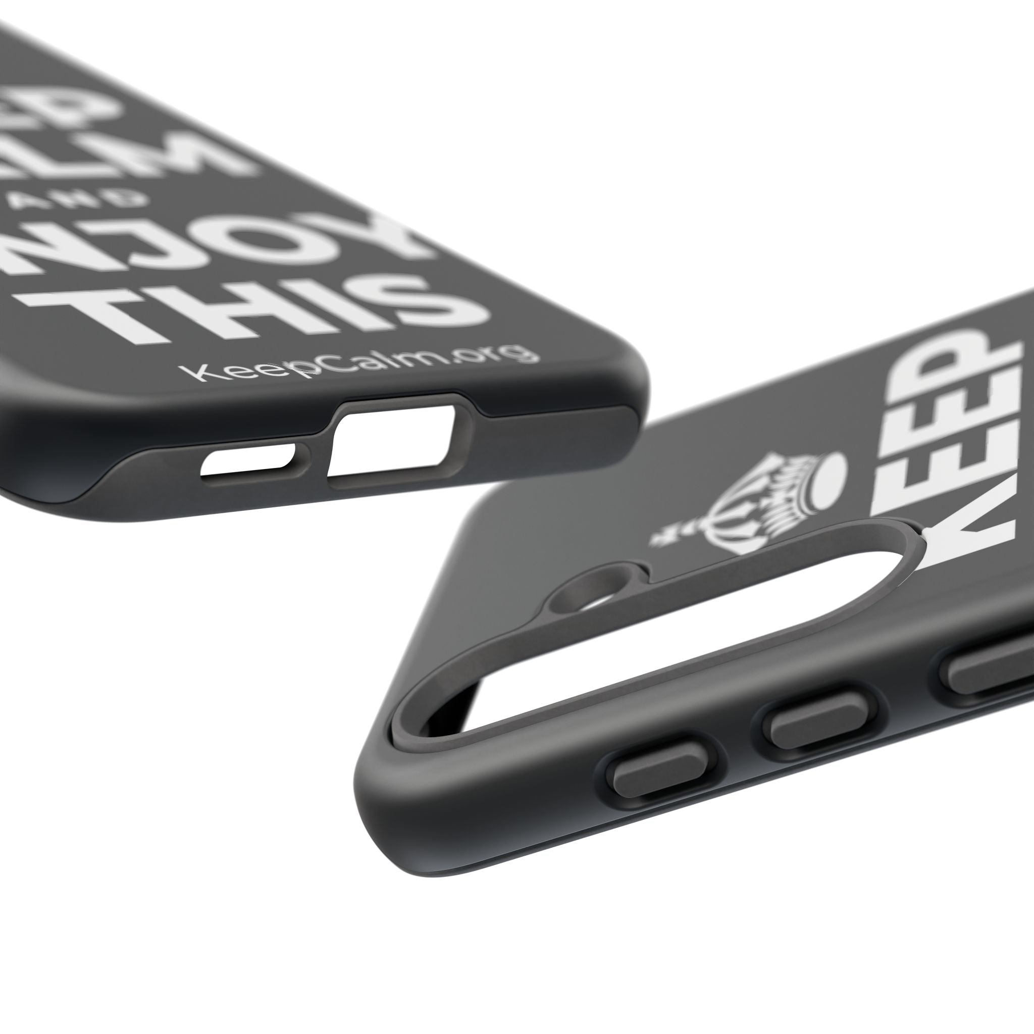 KEEP CALM AND ENJOY THIS Phone Case (Dark)