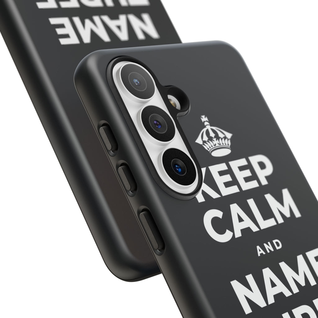 KEEP CALM AND NAME THREE GOOD THINGS Phone Case (Dark)