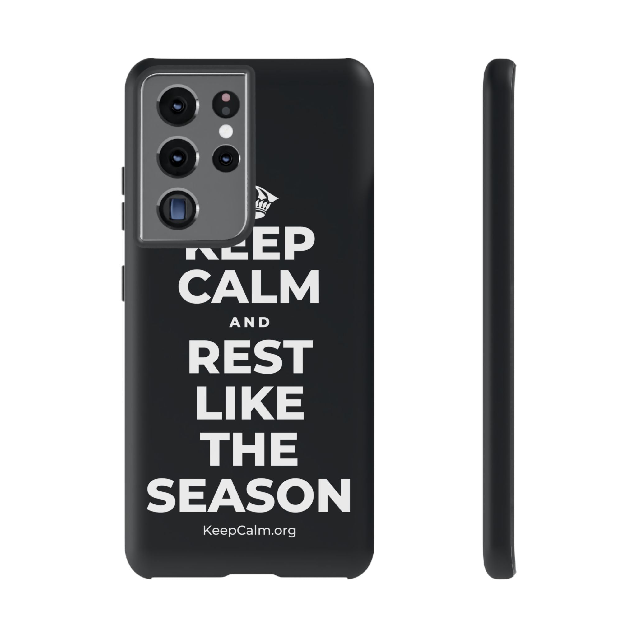 KEEP CALM AND REST LIKE THE SEASON Phone Case (Dark)
