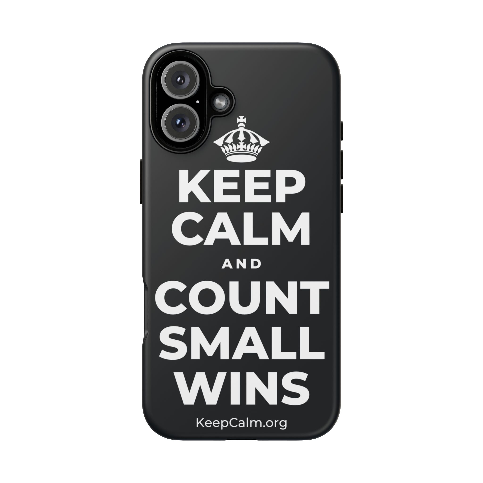 KEEP CALM AND COUNT SMALL WINS Phone Case (Dark)