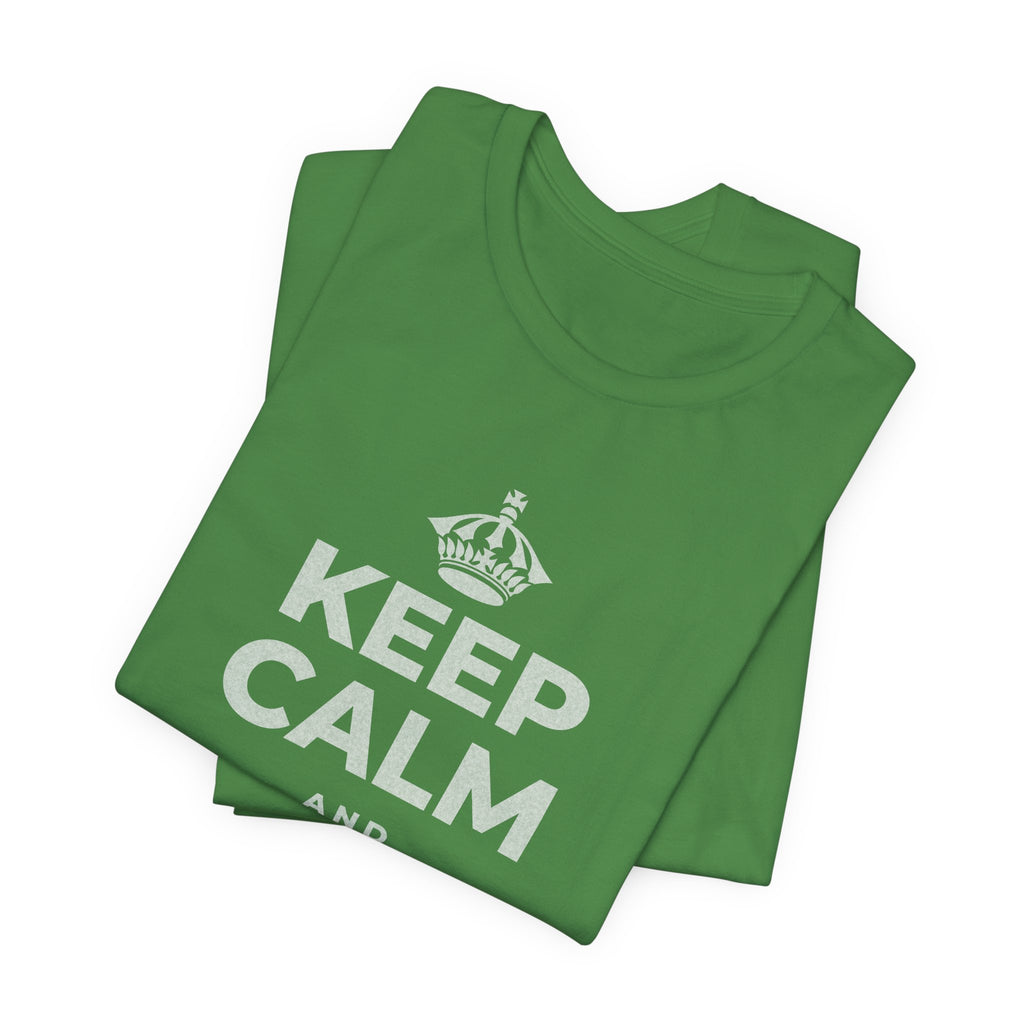 KEEP CALM AND MAKE IT RIGHT T-Shirt (Baby Blue–Silver)