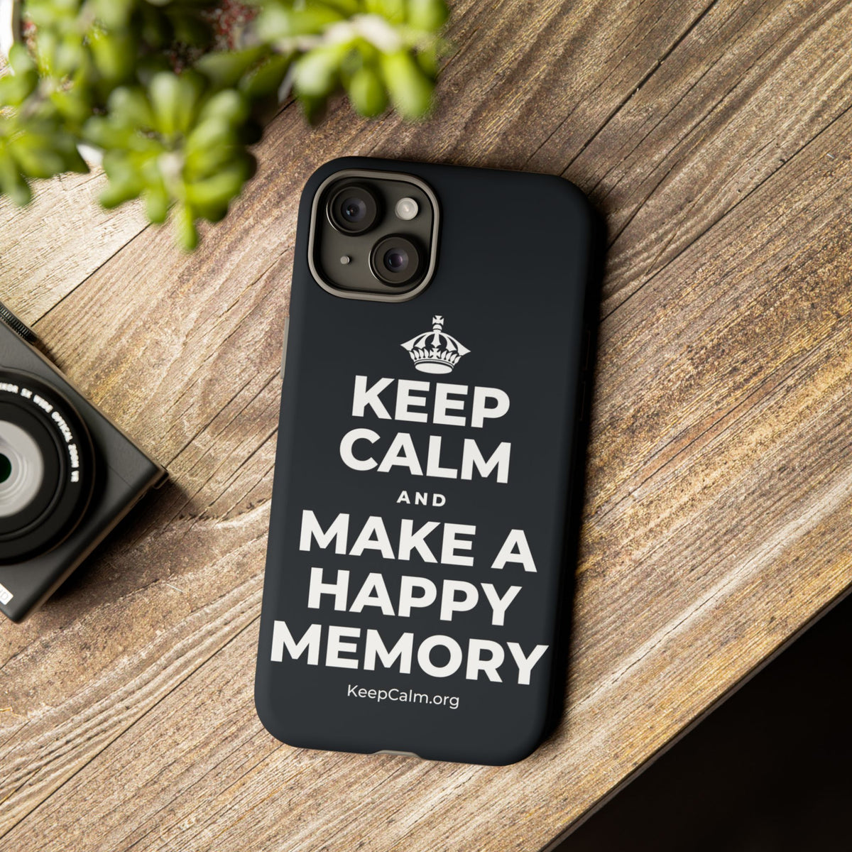 KEEP CALM AND MAKE A HAPPY MEMORY Phone Case (Dark)