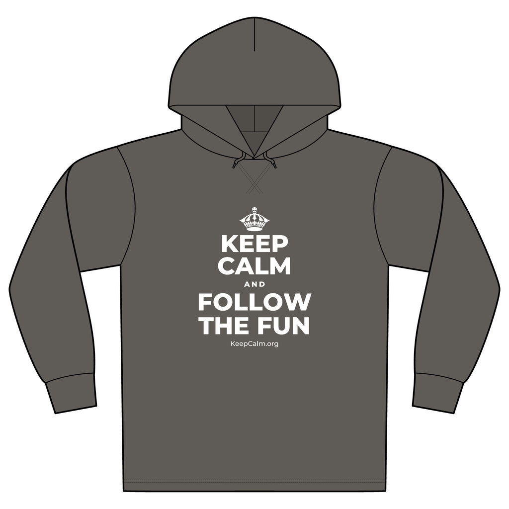 KEEP CALM AND FOLLOW THE FUN Organic Hoodie Tee