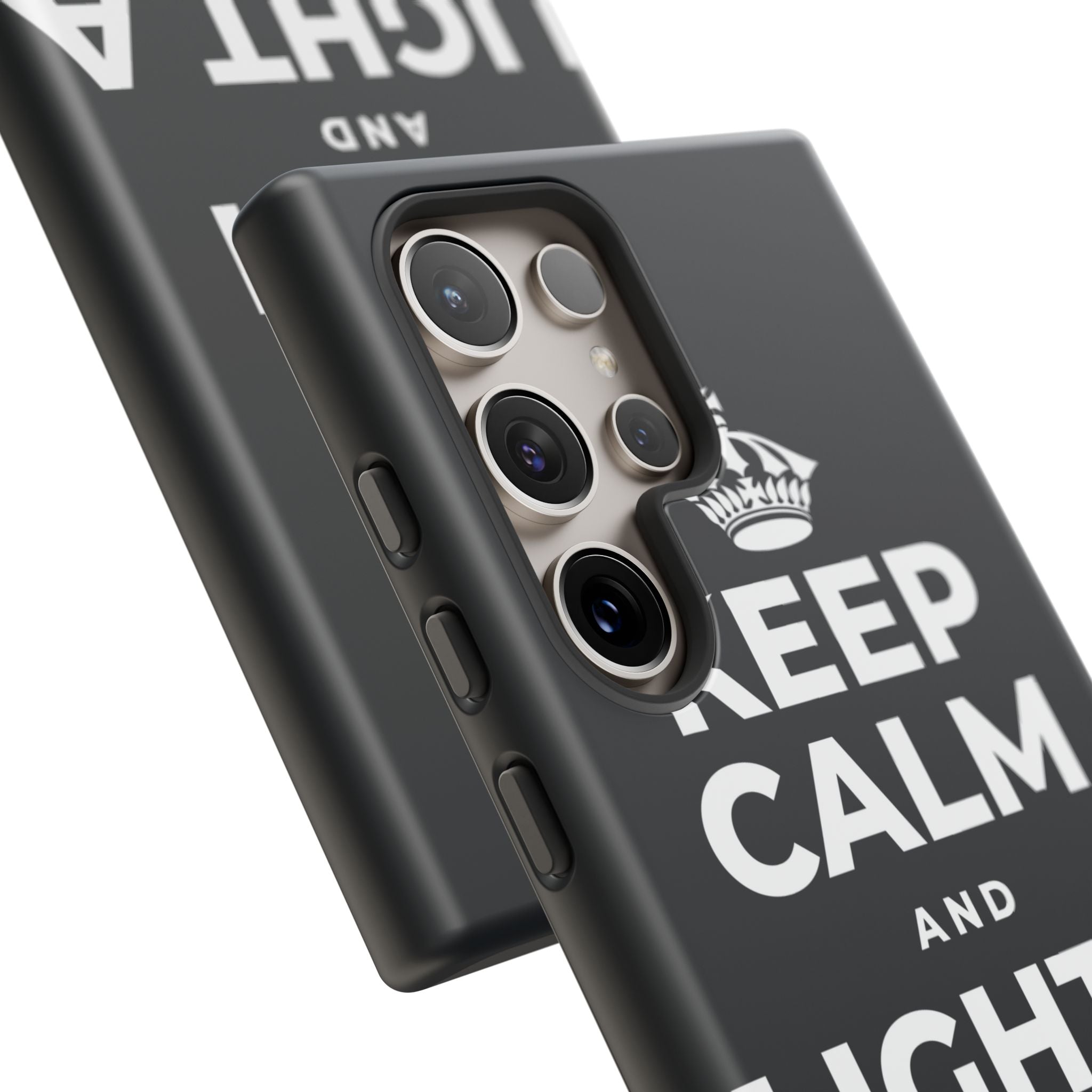 KEEP CALM AND LIGHT A COZY CANDLE Phone Case (Dark)