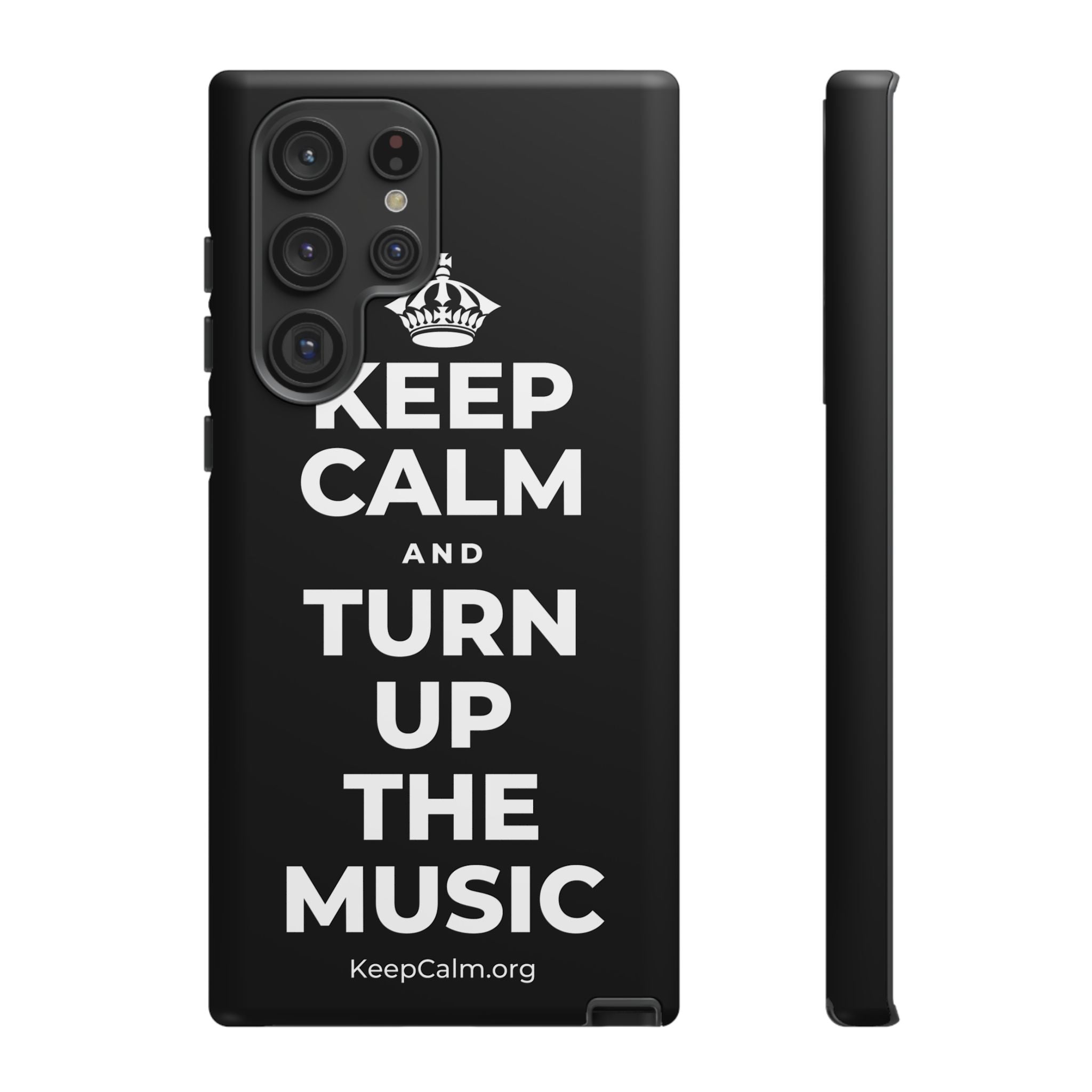 KEEP CALM AND TURN UP THE MUSIC Phone Case