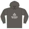KEEP CALM AND RECHARGE, NO GUILT Organic Hoodie Tee