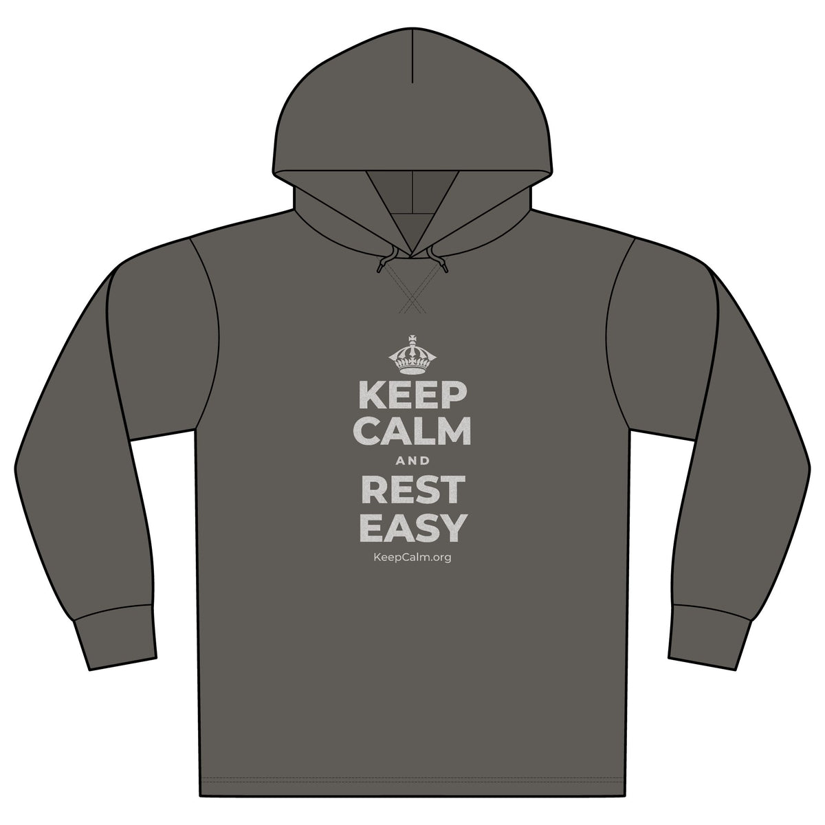 KEEP CALM AND REST EASY Organic Hoodie Tee