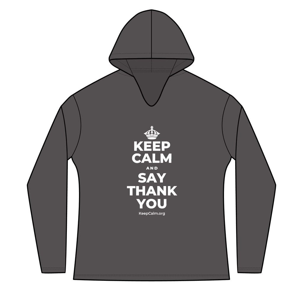 KEEP CALM AND SAY THANK YOU Women's Long Sleeve Hoodie