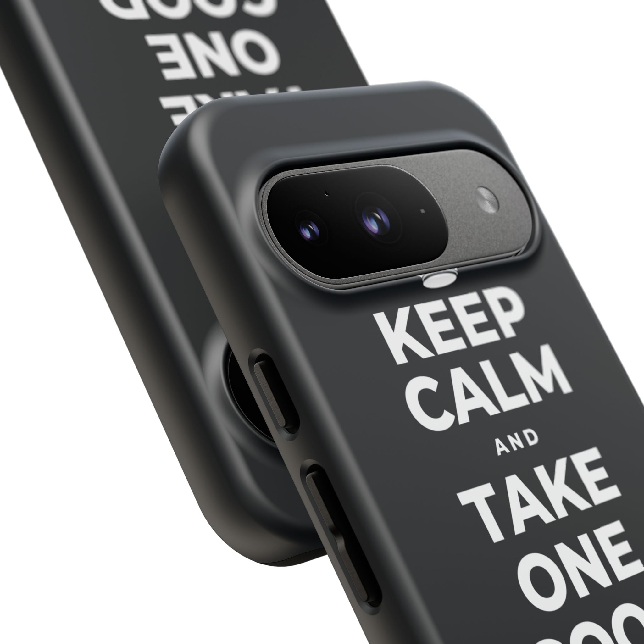 KEEP CALM AND TAKE ONE GOOD DAY AT A TIME Phone Case (Dark)