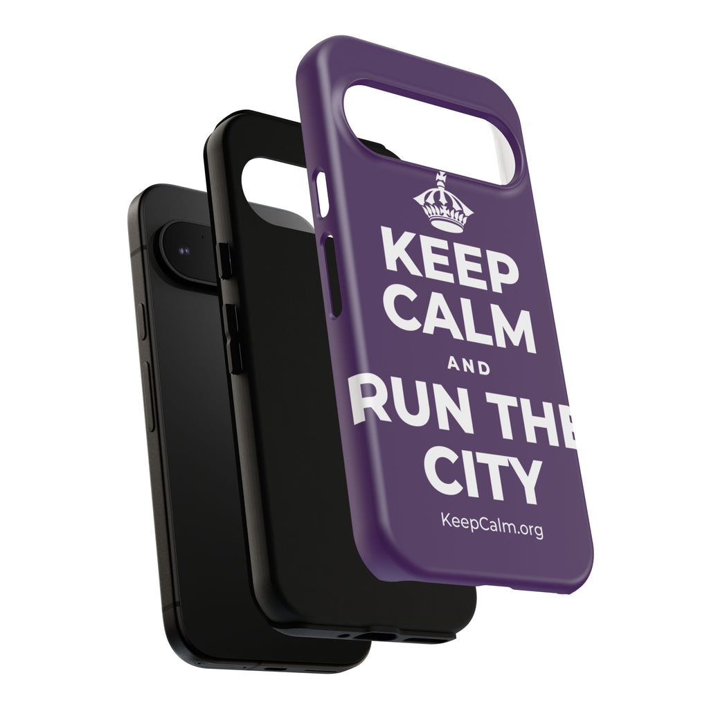 KEEP CALM AND RUN THE CITY Phone Case