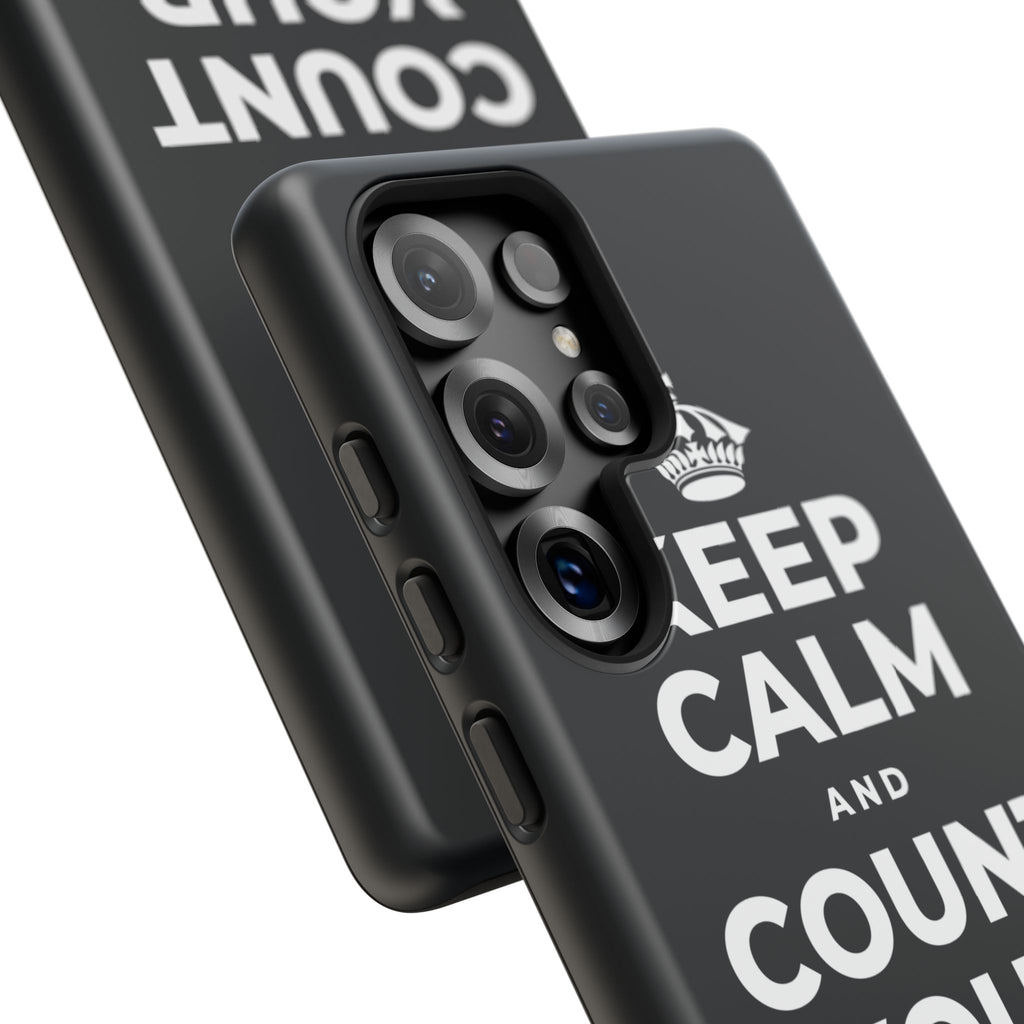 KEEP CALM AND COUNT YOUR SLOW BREATHS Phone Case (Dark)