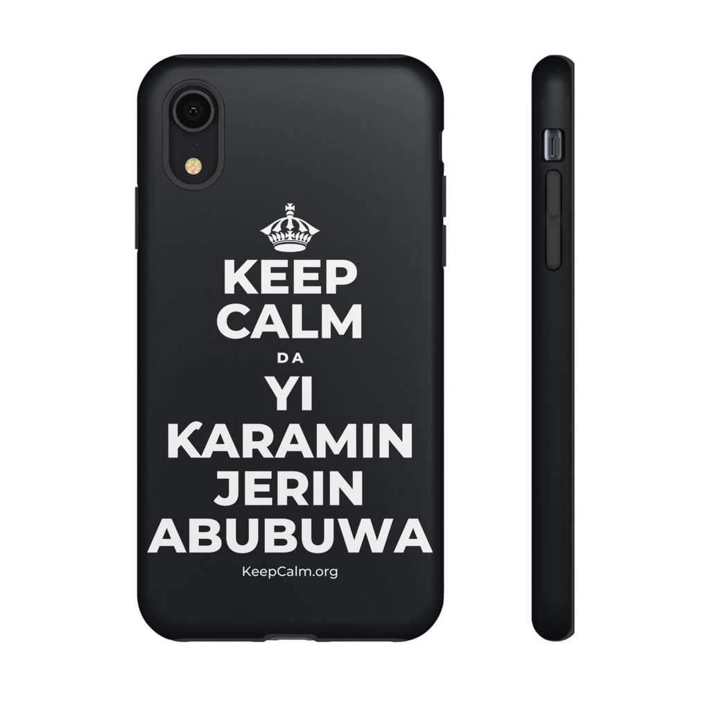 KEEP CALM DA YI ƘARAMIN JERIN ABUBUWA Phone Case (Dark)