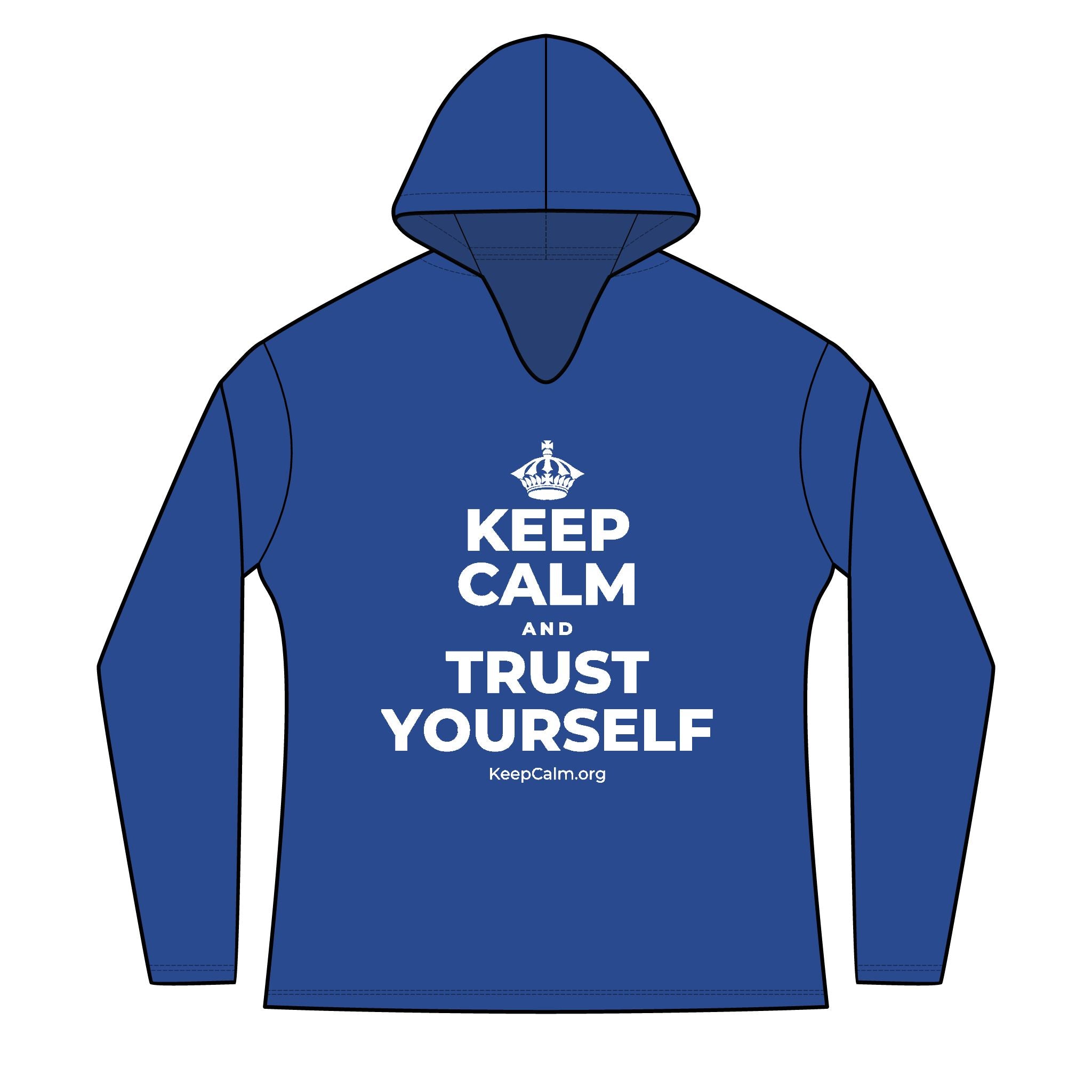 KEEP CALM AND TRUST YOURSELF Women's Long Sleeve Hoodie