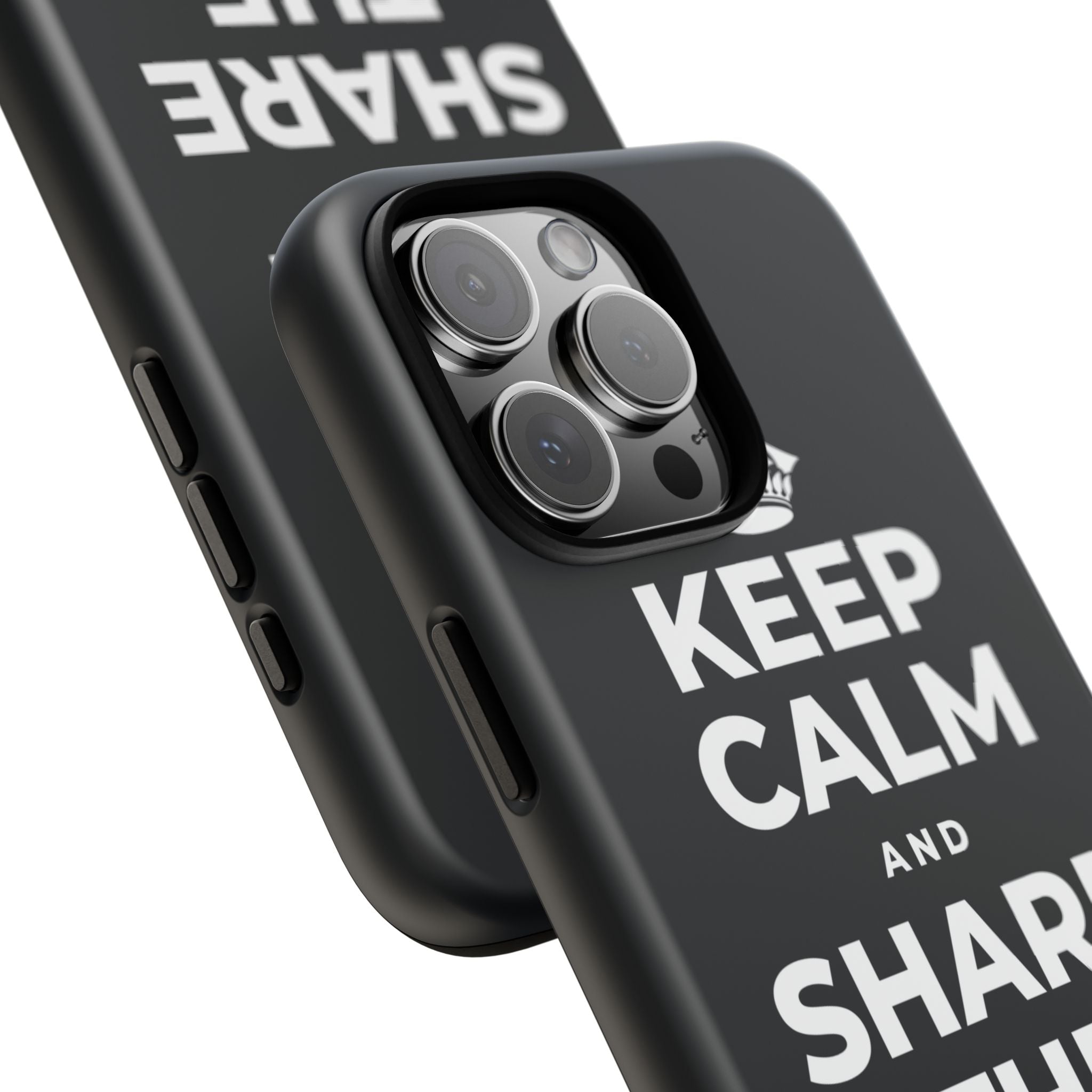KEEP CALM AND SHARE THE GOOD NEWS Phone Case (Dark)