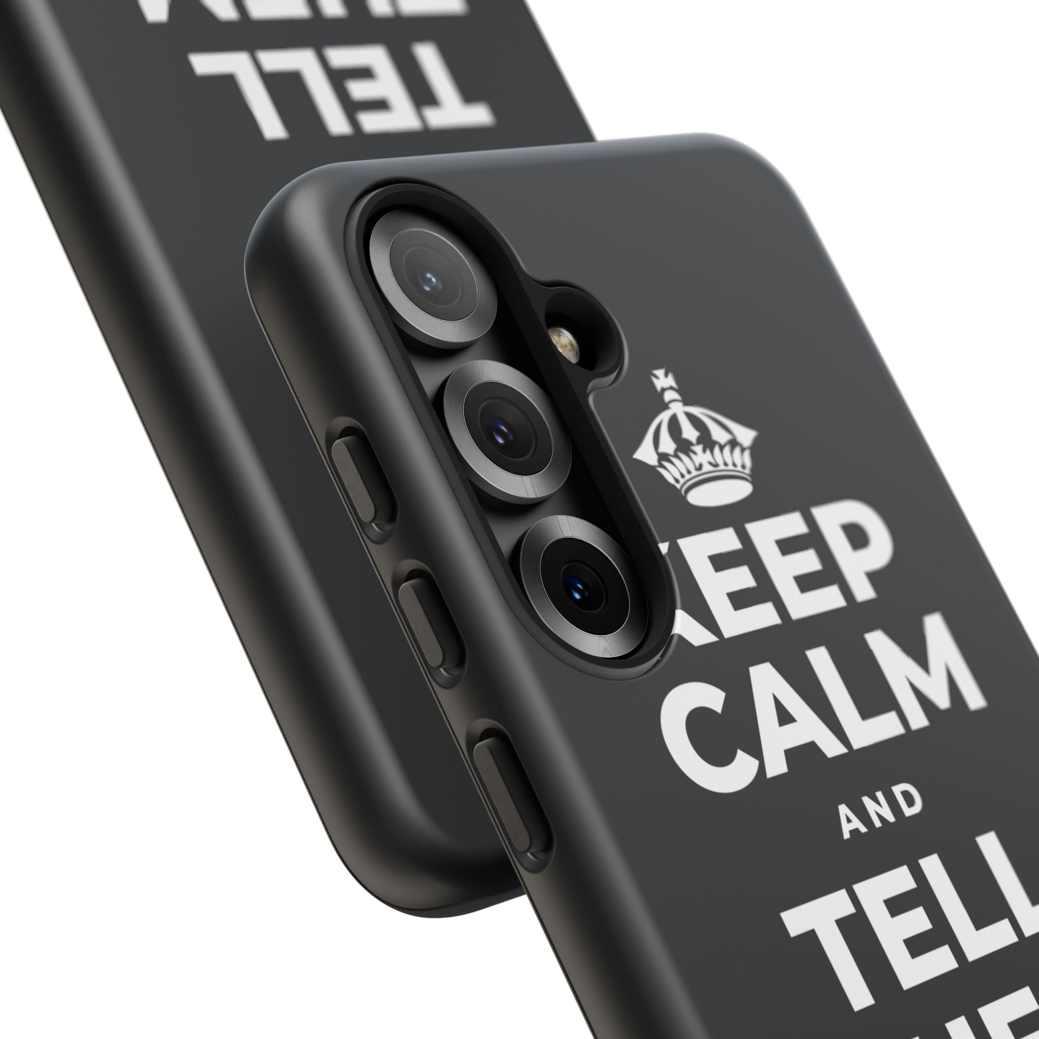 KEEP CALM AND TELL THEM YOU CARE Phone Case (Dark)