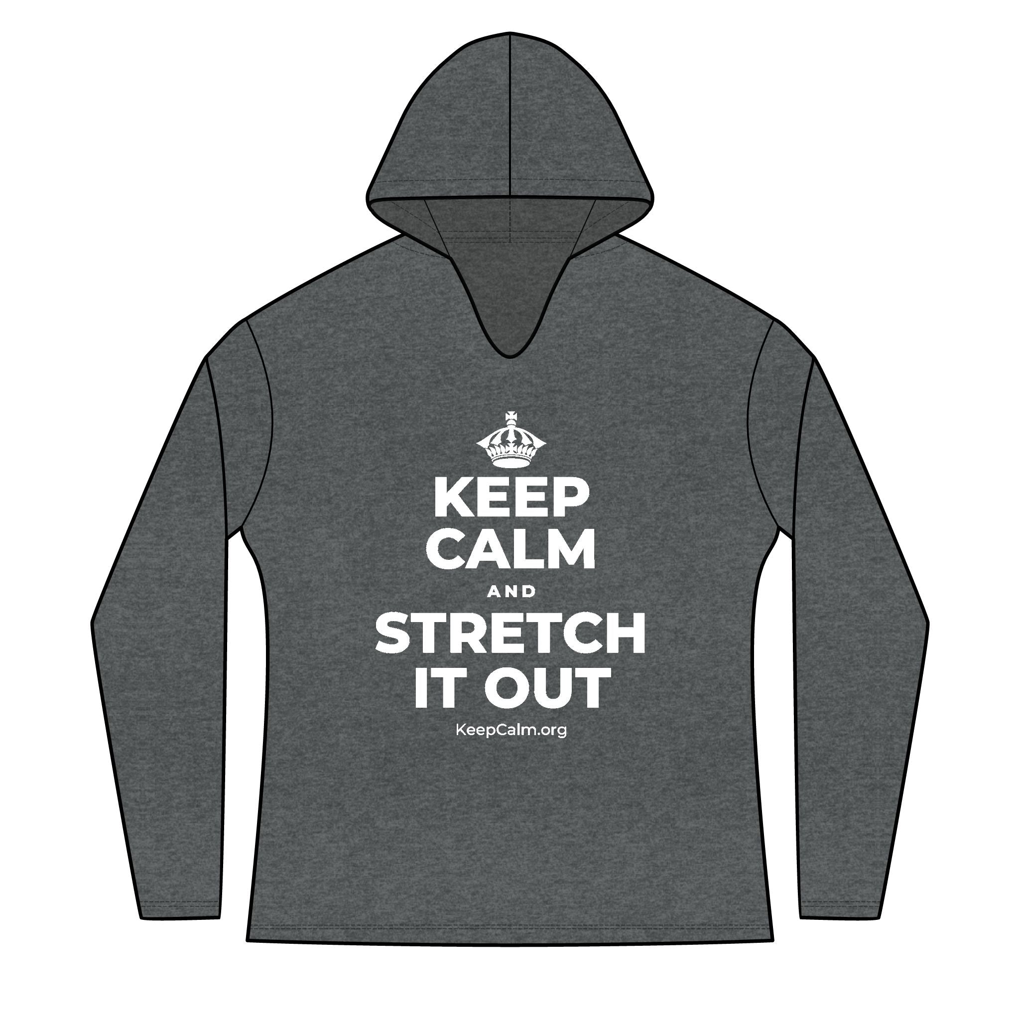 KEEP CALM AND STRETCH IT OUT Women's Long Sleeve Hoodie