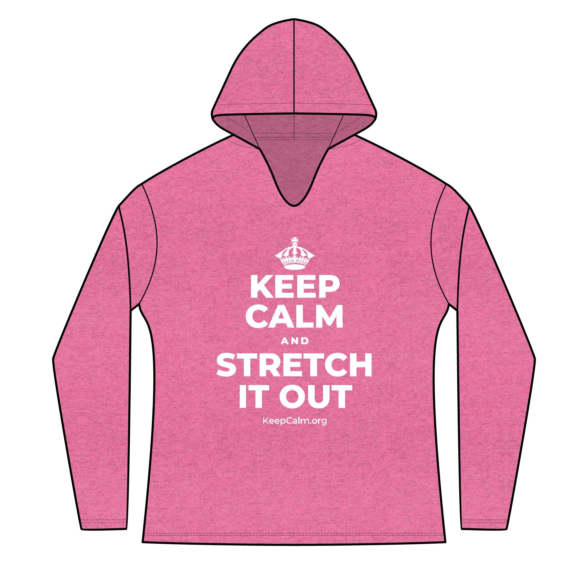 KEEP CALM AND STRETCH IT OUT Women's Long Sleeve Hoodie