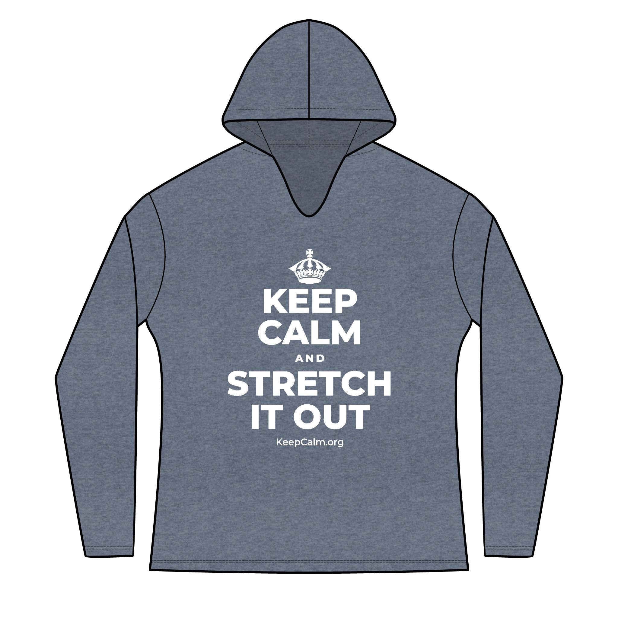 KEEP CALM AND STRETCH IT OUT Women's Long Sleeve Hoodie