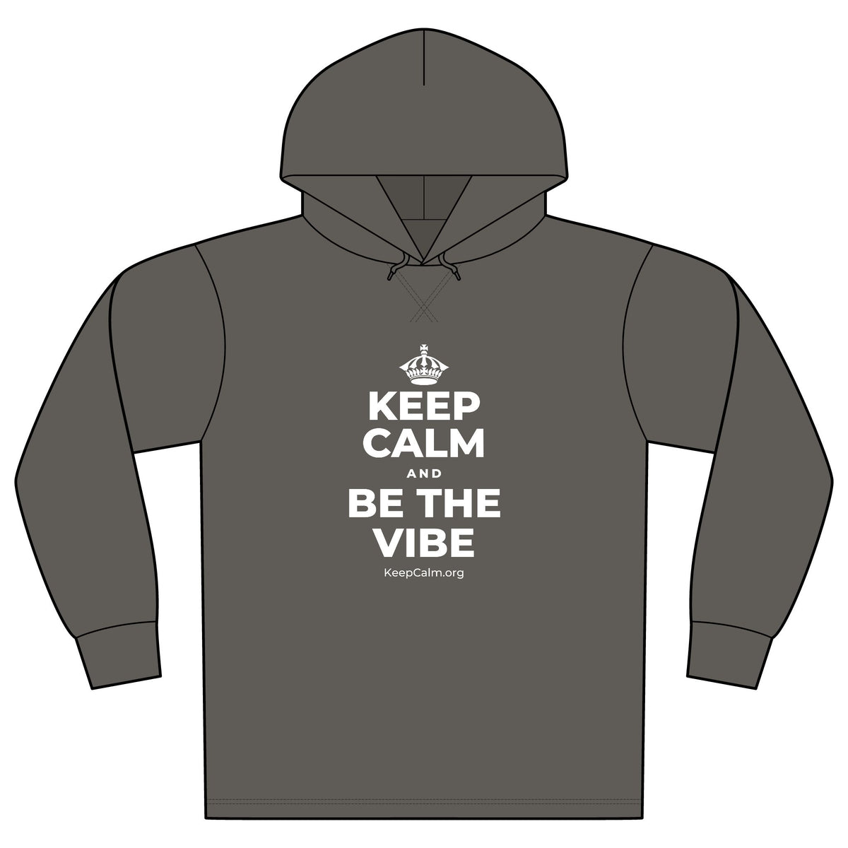 KEEP CALM AND BE THE VIBE Organic Hoodie Tee