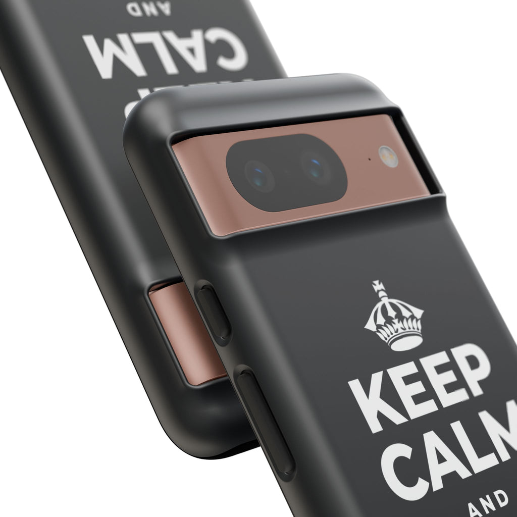 KEEP CALM AND BREATHE Phone Case (Dark)