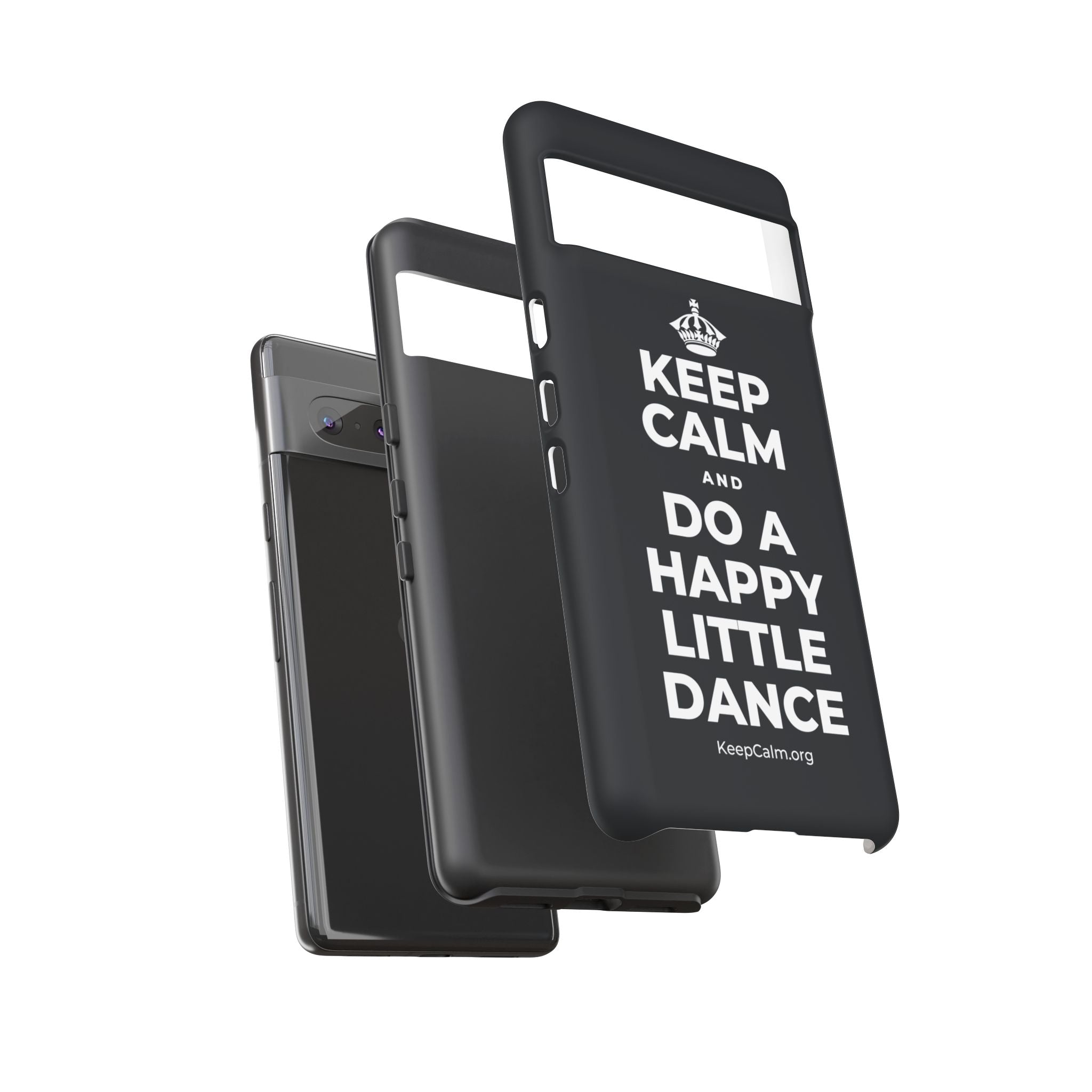 KEEP CALM AND DO A HAPPY LITTLE DANCE Phone Case (Dark)