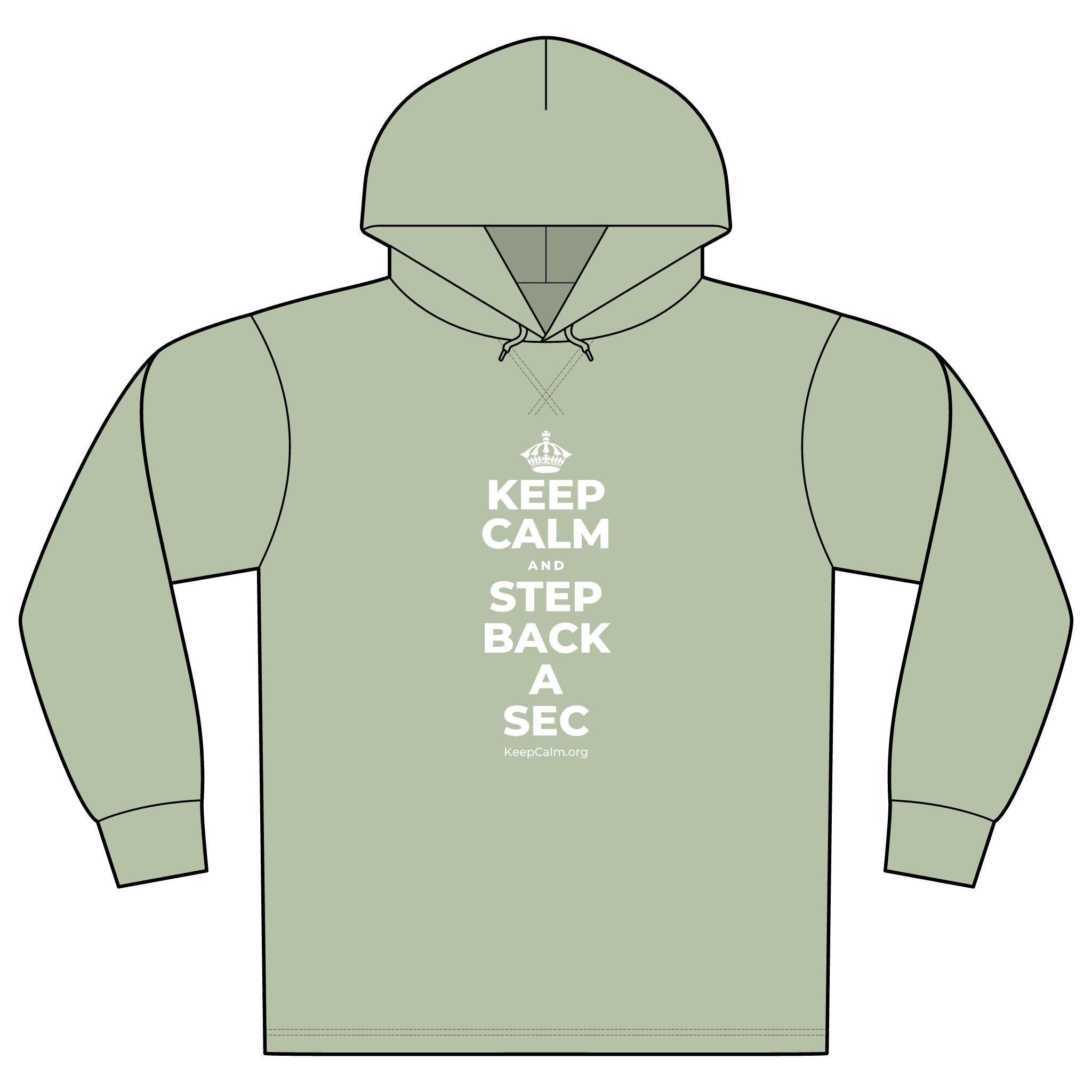 KEEP CALM AND STEP BACK A SEC Organic Hoodie Tee