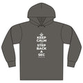 KEEP CALM AND STEP BACK A SEC Organic Hoodie Tee