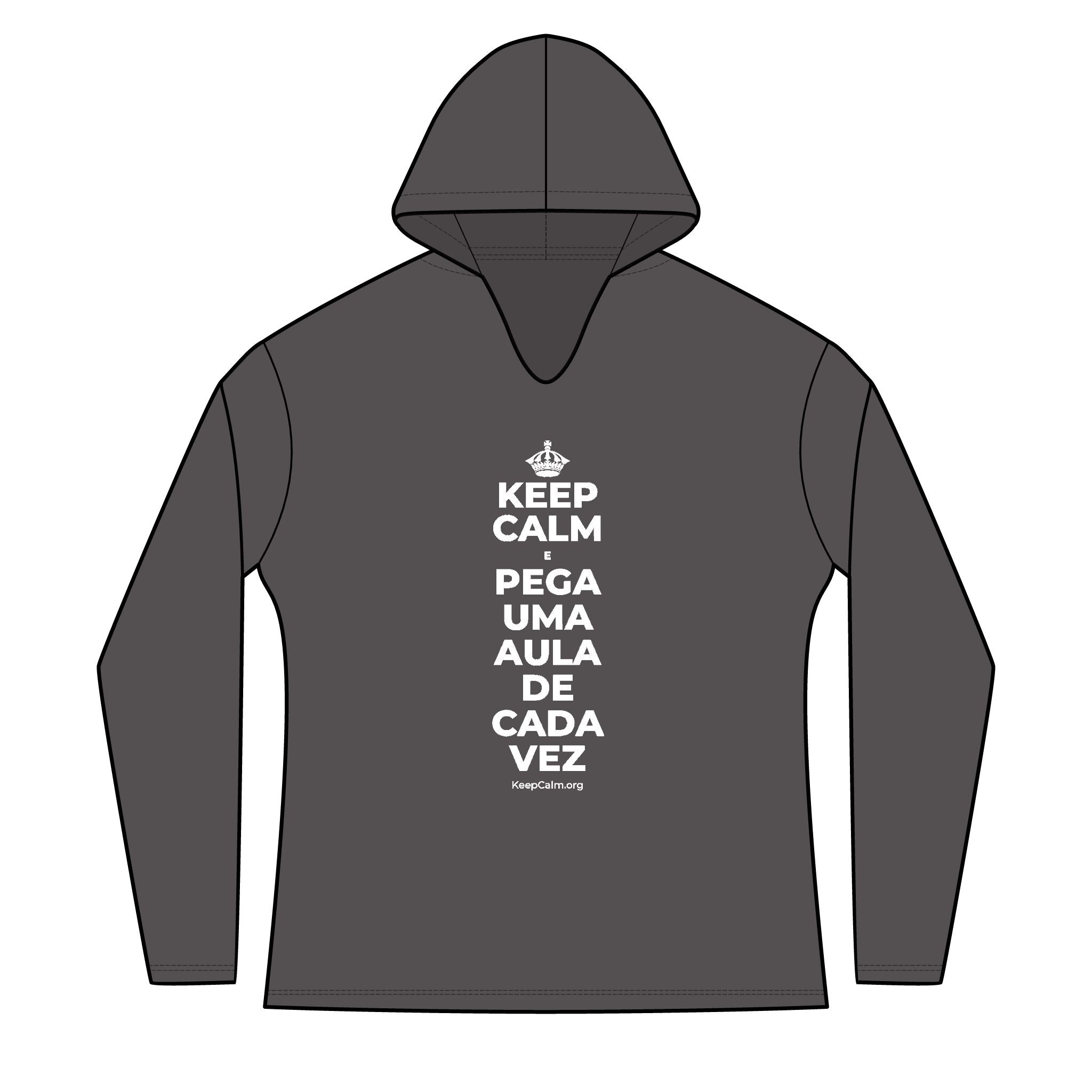 KEEP CALM E PEGA UMA AULA DE CADA VEZ Women's Long Sleeve Hoodie