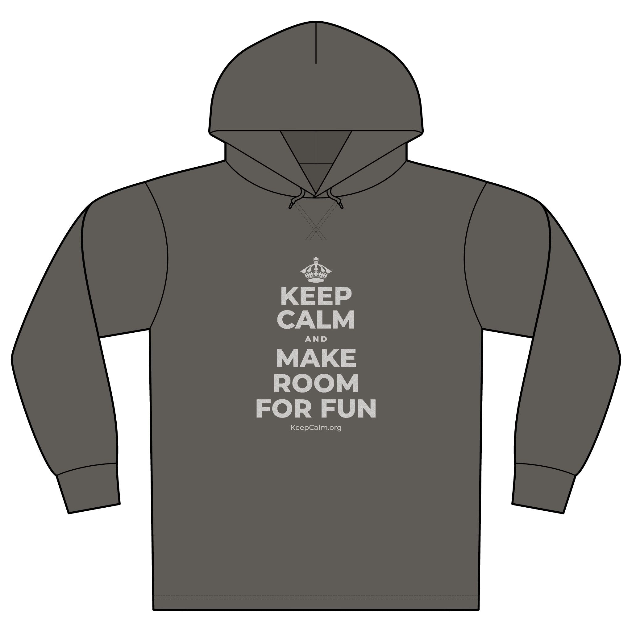 KEEP CALM AND MAKE ROOM FOR FUN Organic Hoodie Tee