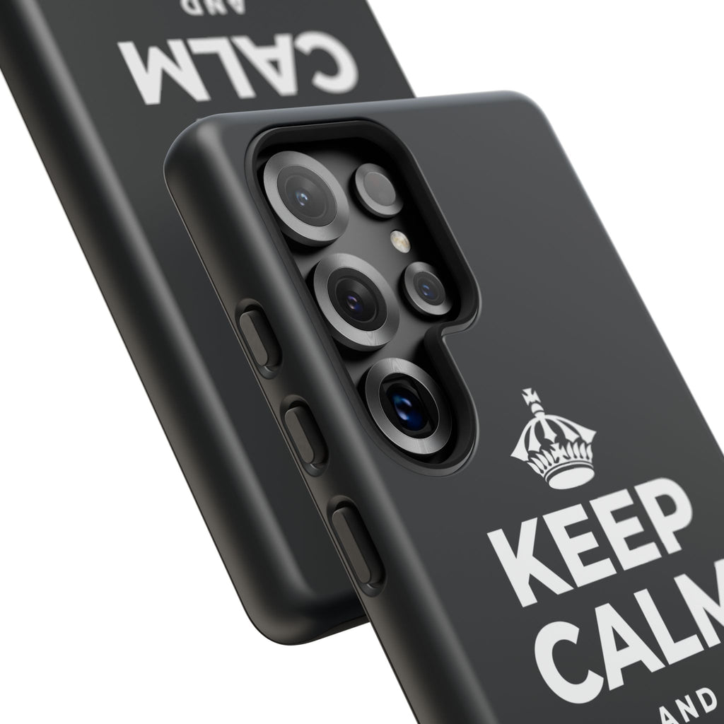 KEEP CALM AND BREATHE Phone Case (Dark)