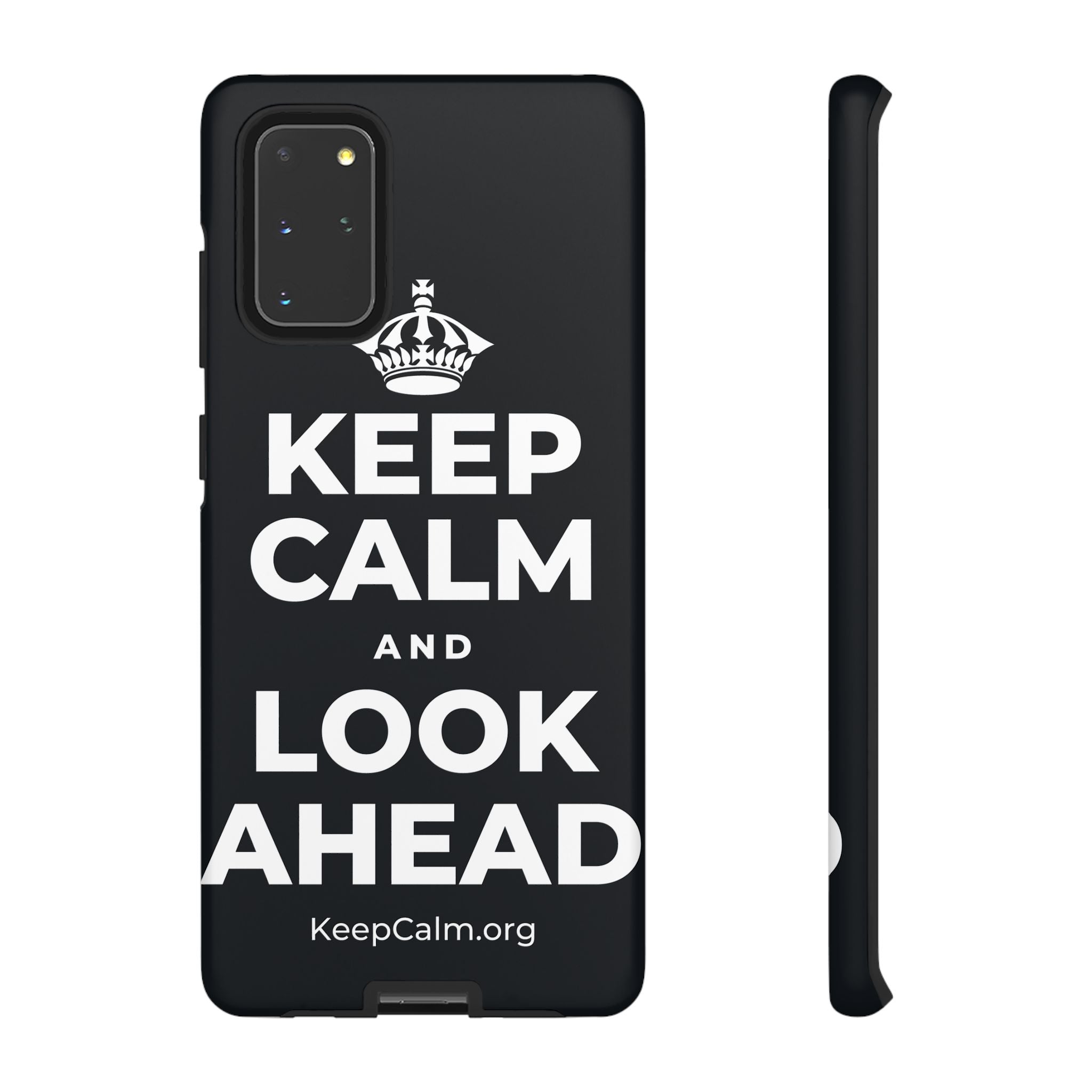 KEEP CALM AND LOOK AHEAD Phone Case (Dark)