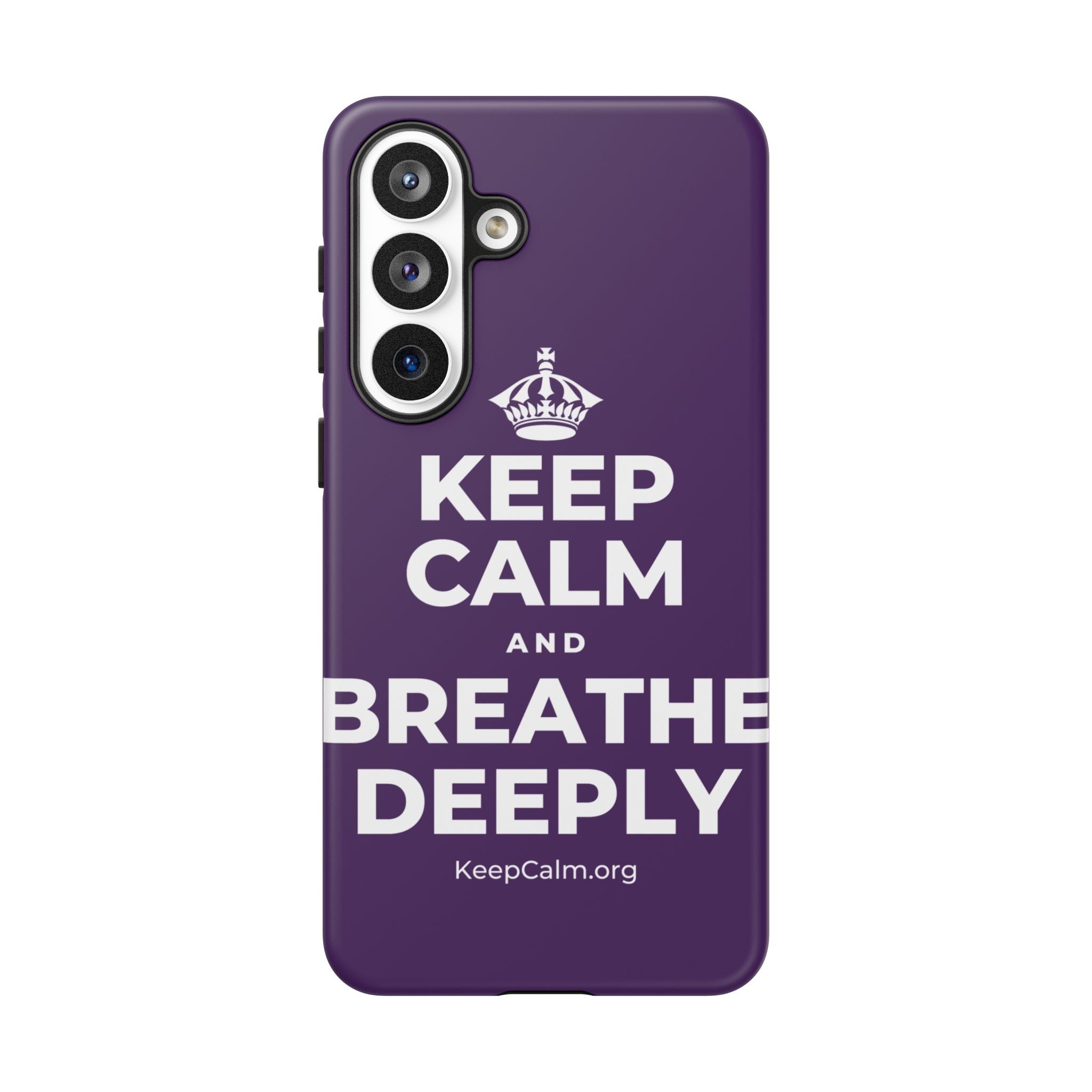 KEEP CALM AND BREATHE DEEPLY Phone Case