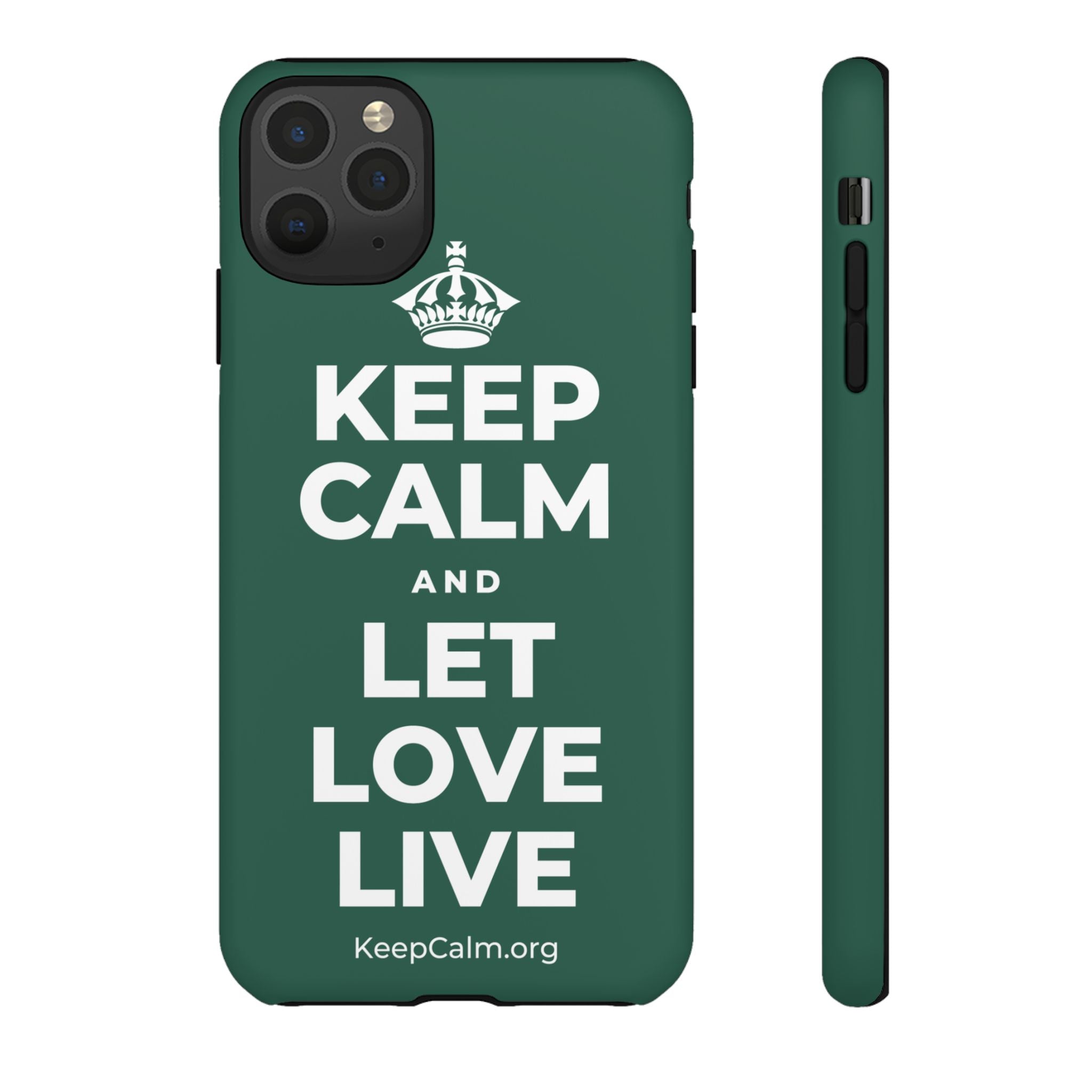 KEEP CALM AND LET LOVE LIVE Phone Case