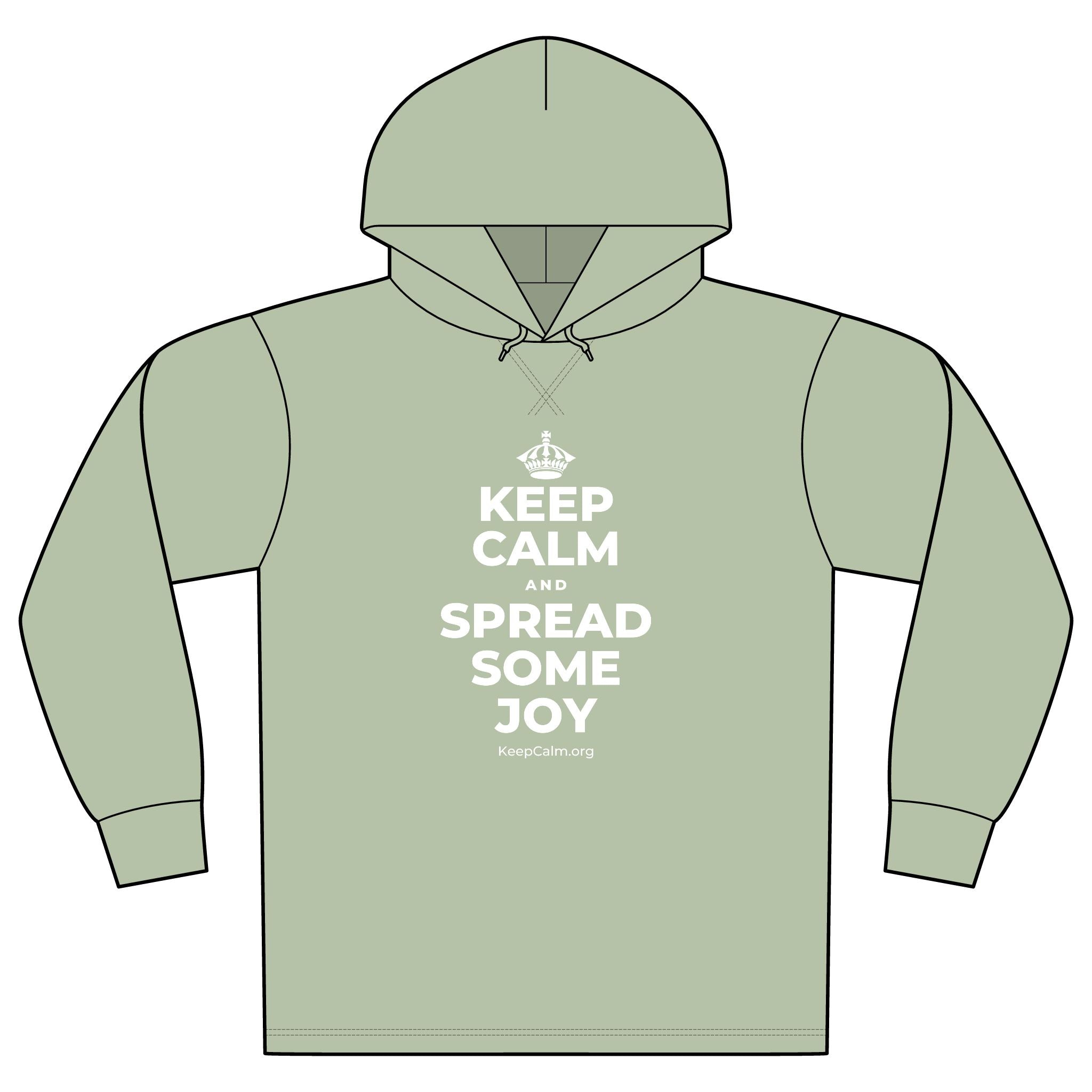 KEEP CALM AND SPREAD SOME JOY Organic Hoodie Tee